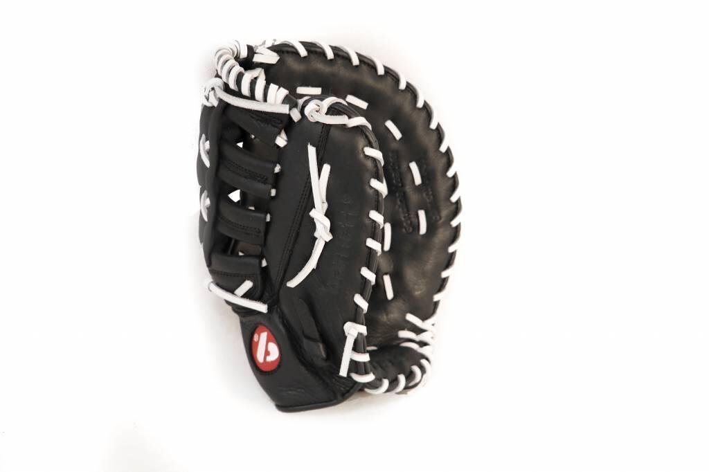 GL-301 gant de baseball cuir de 1er base pour adulte, Noir 2/7