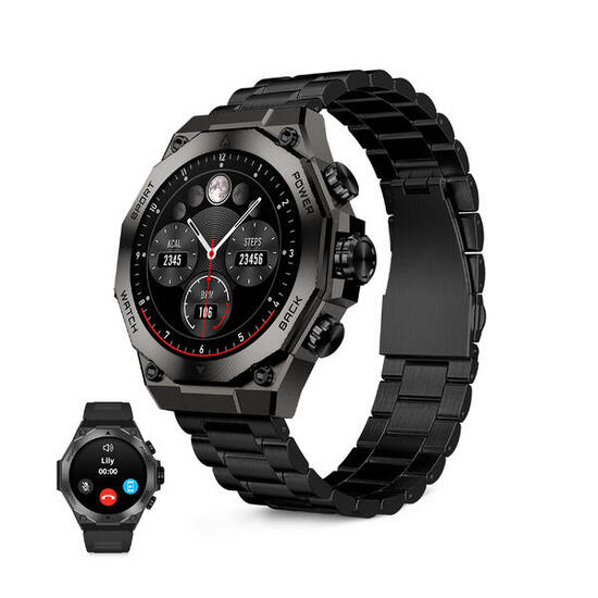 Zegarek Ksix Smartwatch Titanowy Czarny