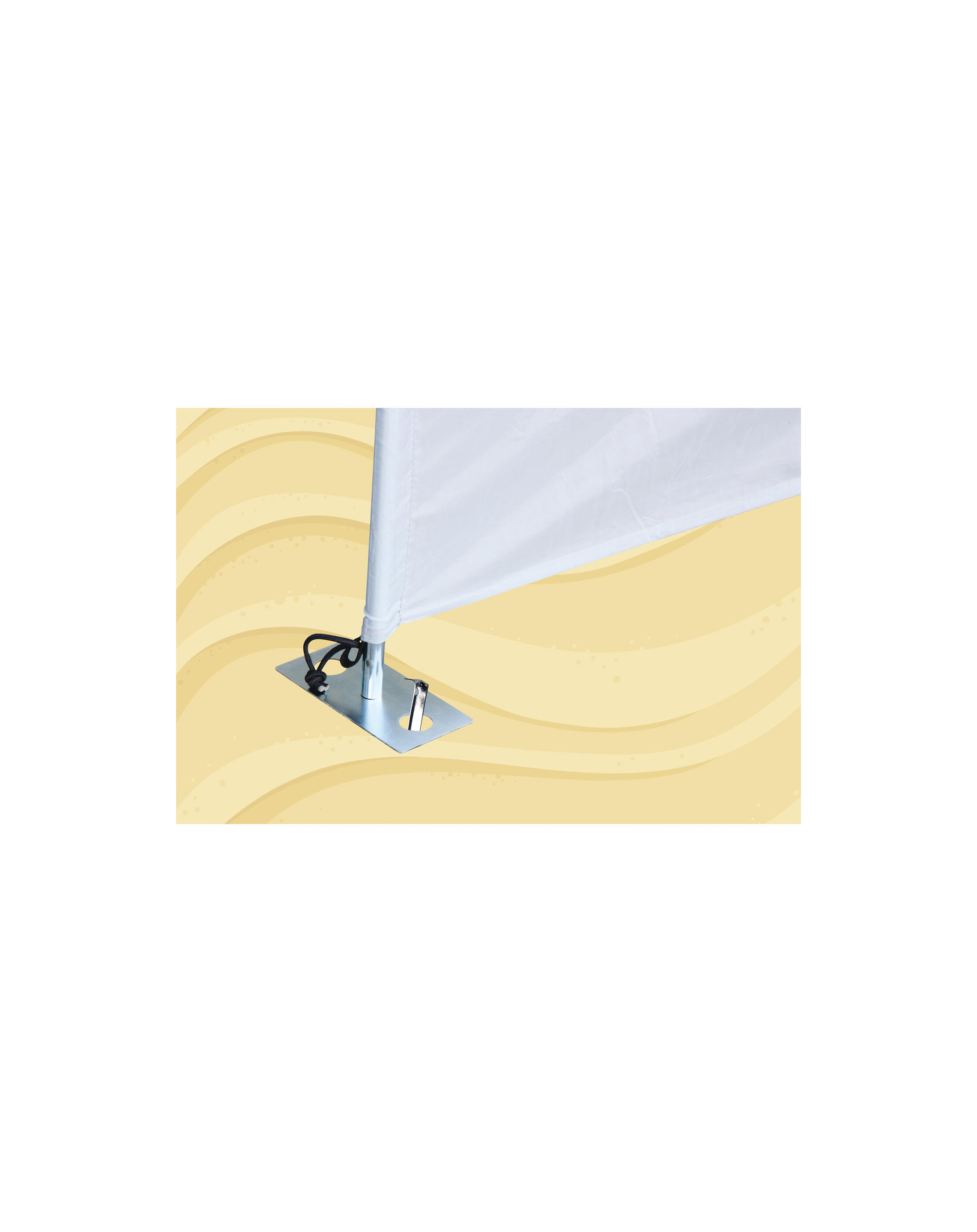 Set di 4 picchetti sabbia per spiaggia Paravento piastra ancoraggio al suolo 4/7