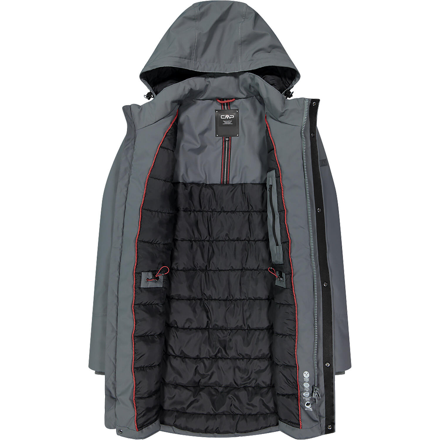 Parka con cappuccio zipato CMP 4/6