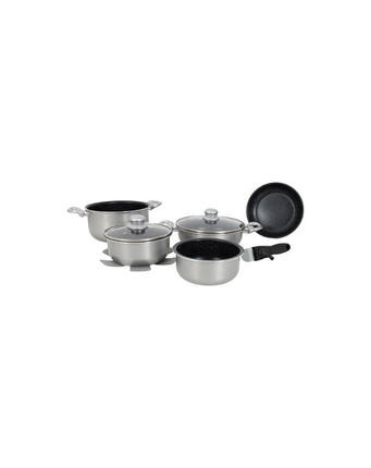 Topfset - Induktion - 8-Teilig- Silber