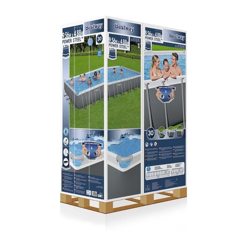 Bestway Gölgelikli Prefabrik Havuz Seti 956 cm x 488 x 132 cm BW580 56623