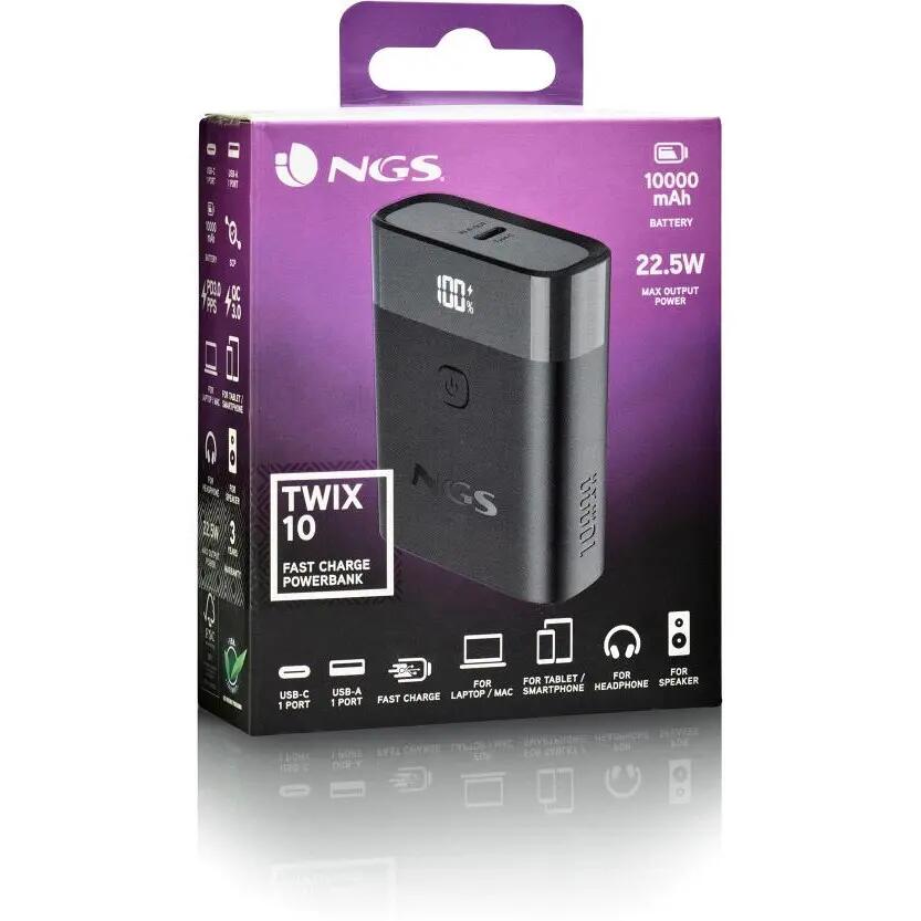 Externe USB-accu NGS Twix 10 3/4