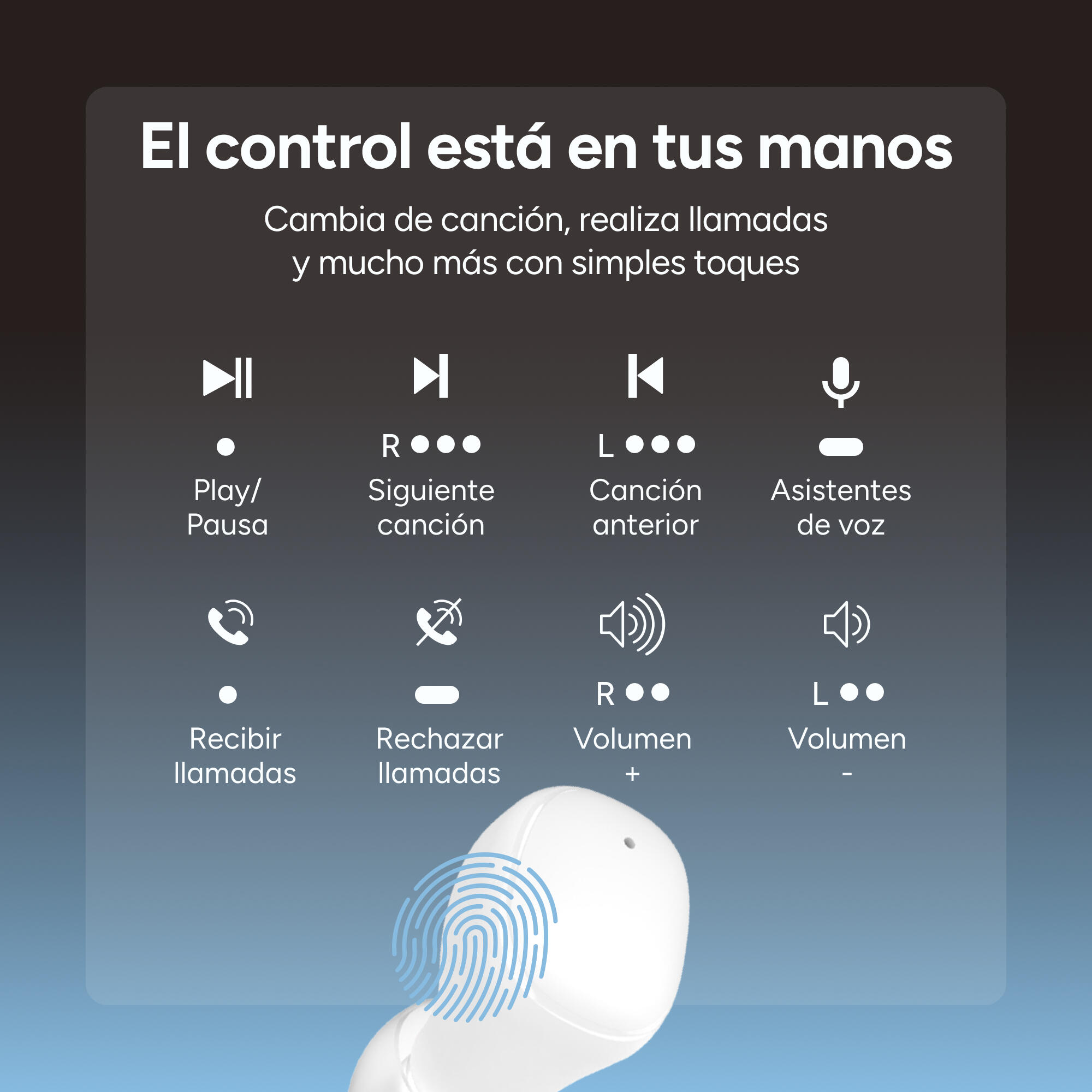 Fones de ouvido sem fio KSIX Neutron 7/8