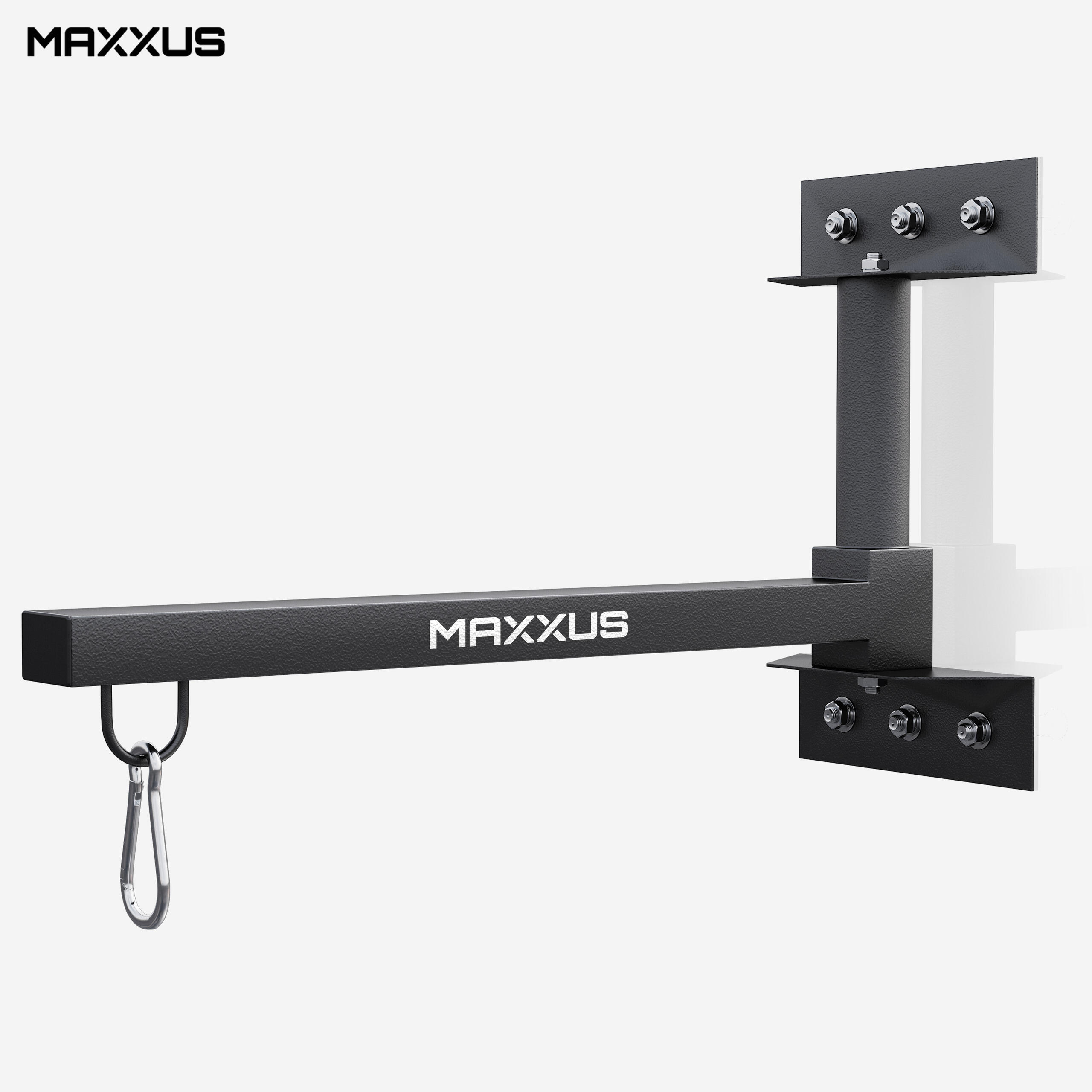 Support mural sac de frappe pliable jusqu’à 75 kg avec mousqueton 6/7