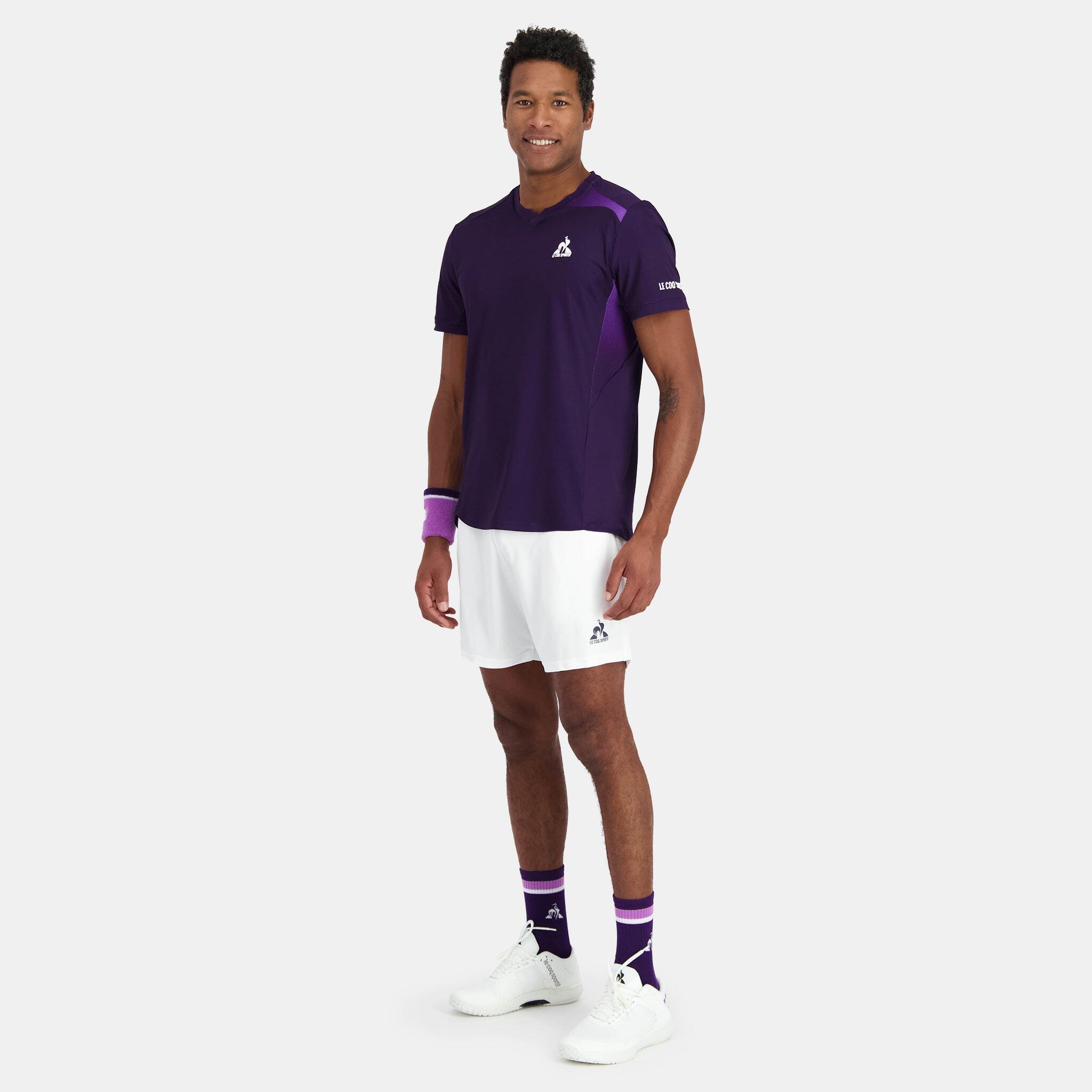 Le Coq Sportif Tennis Sportshort Wit voor Heren 3/5