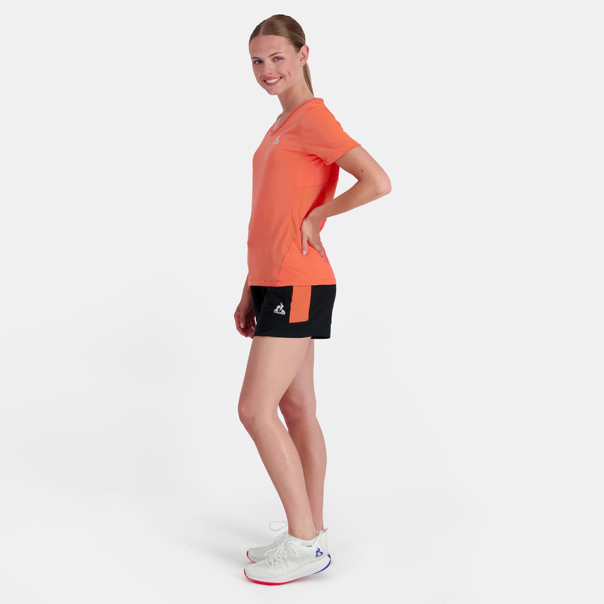 Le Coq Sportif Training N°2 Sportshort voor Heren Zwart/Oranje 5/5
