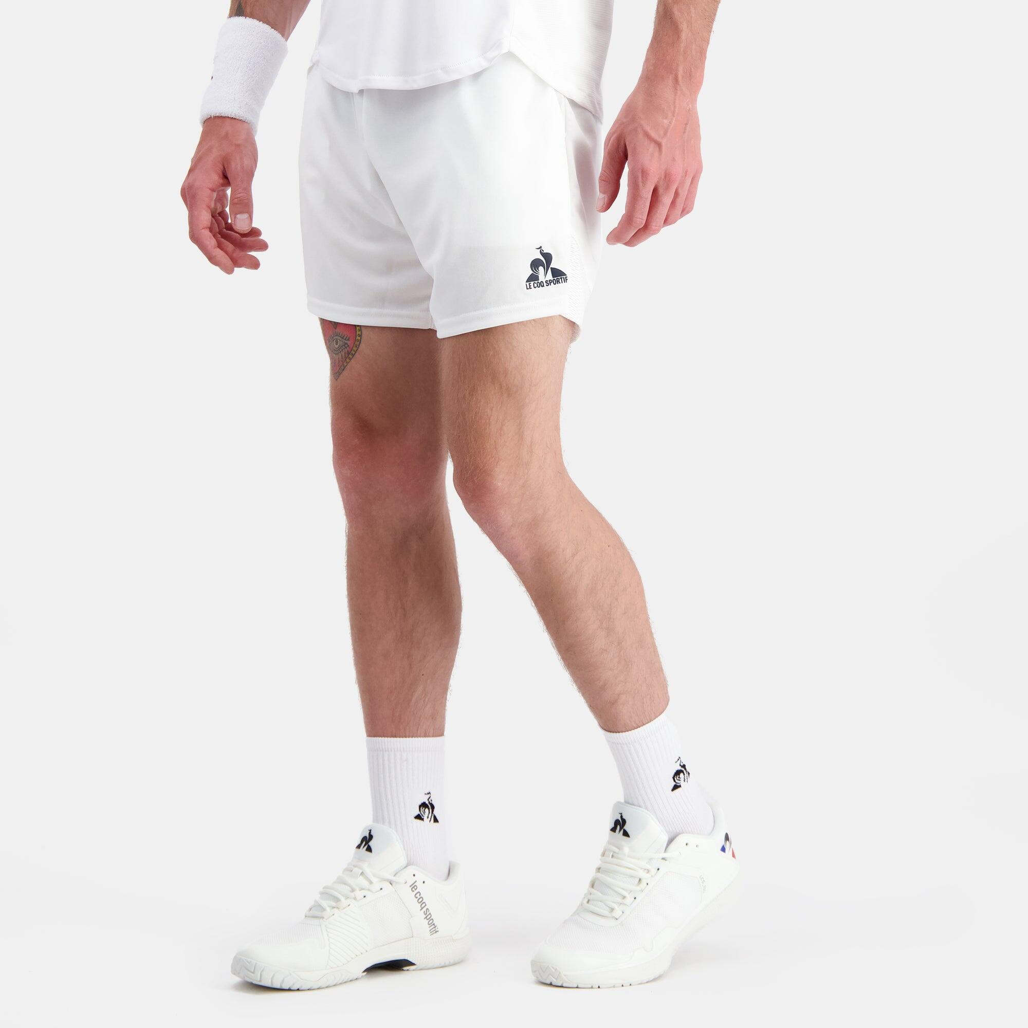 Le Coq Sportif Tennis Sportshort Wit voor Heren 4/5