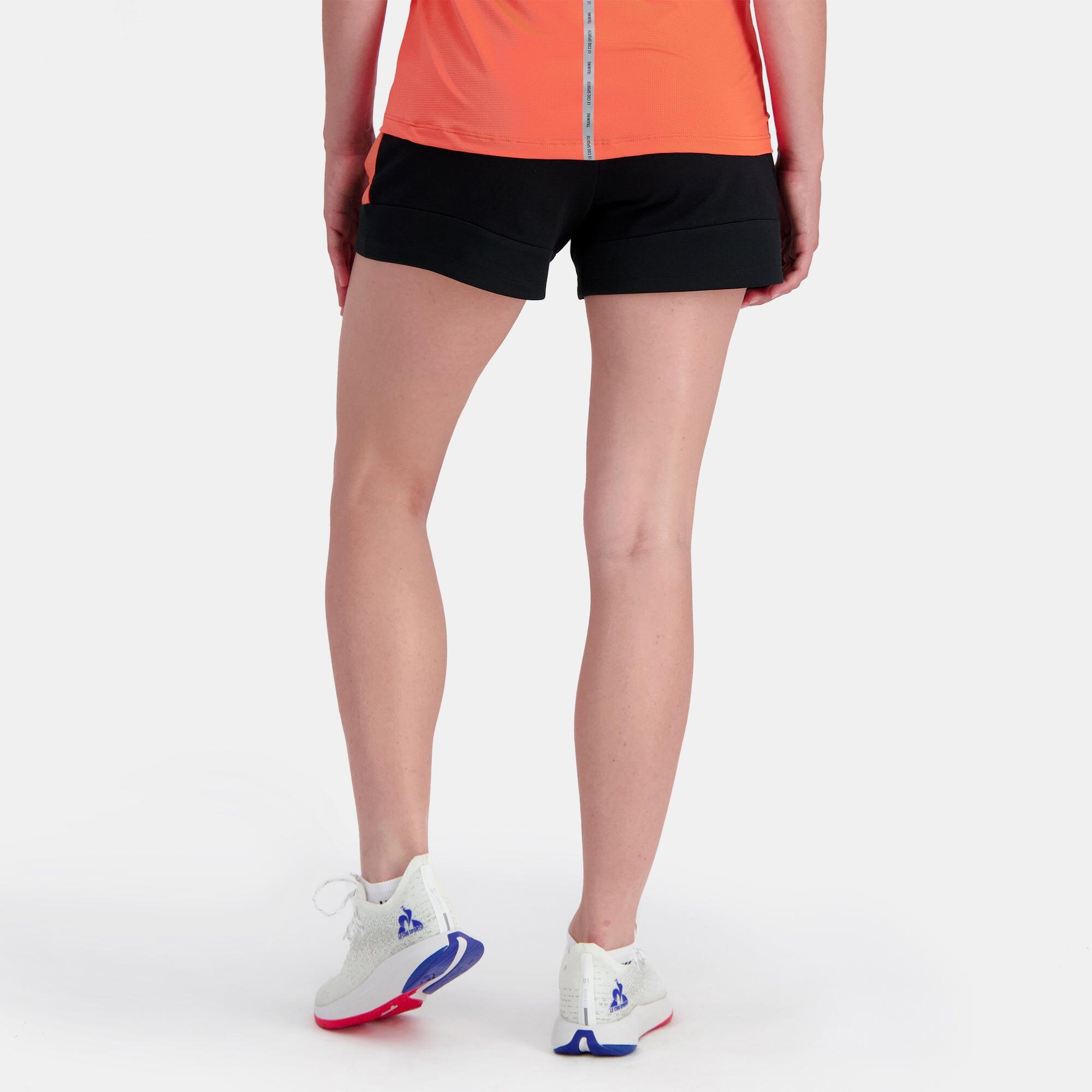 Le Coq Sportif Training N°2 Sportshort voor Heren Zwart/Oranje 4/5