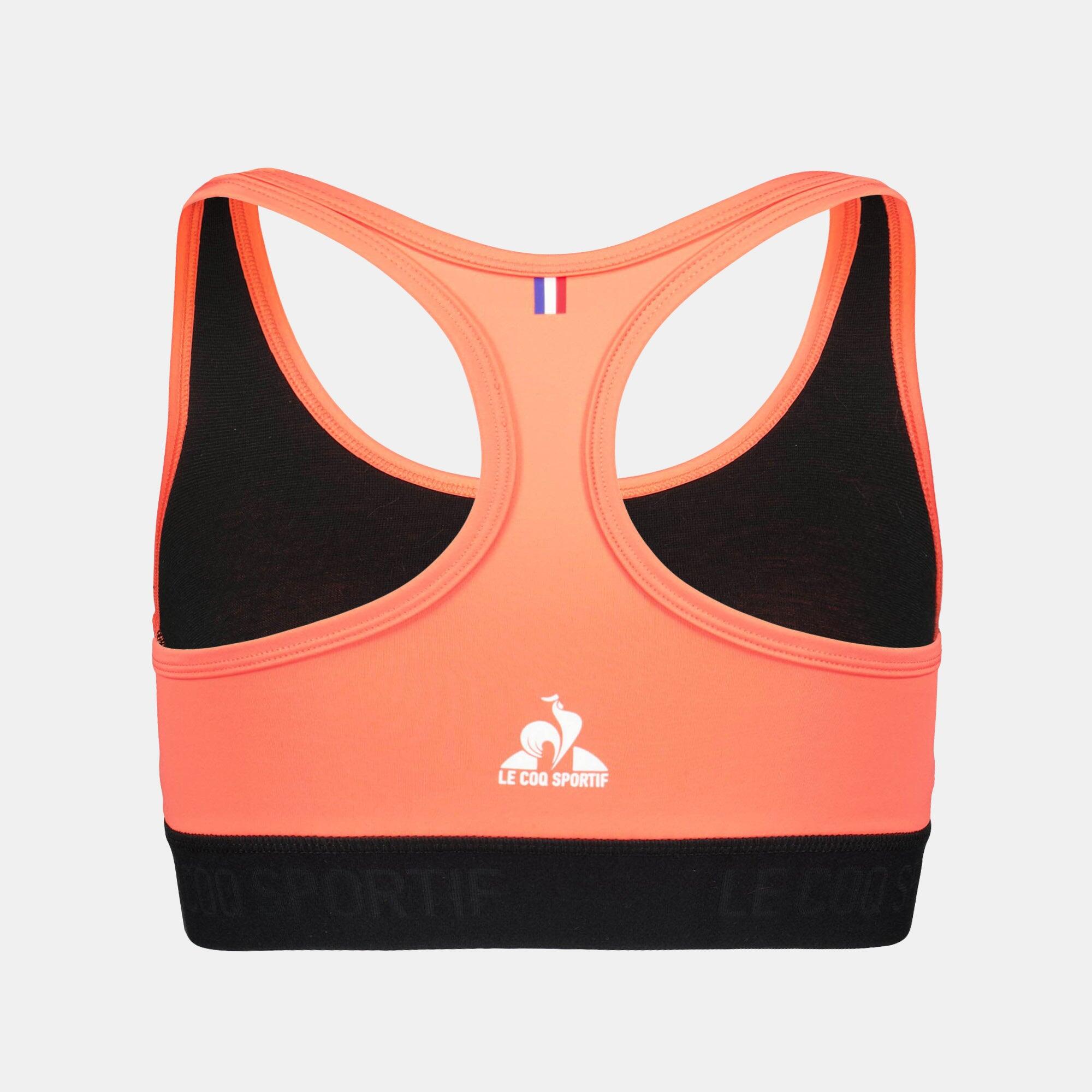 Brassière Orange/Noire Femme Le Coq Sportif Training 5/5