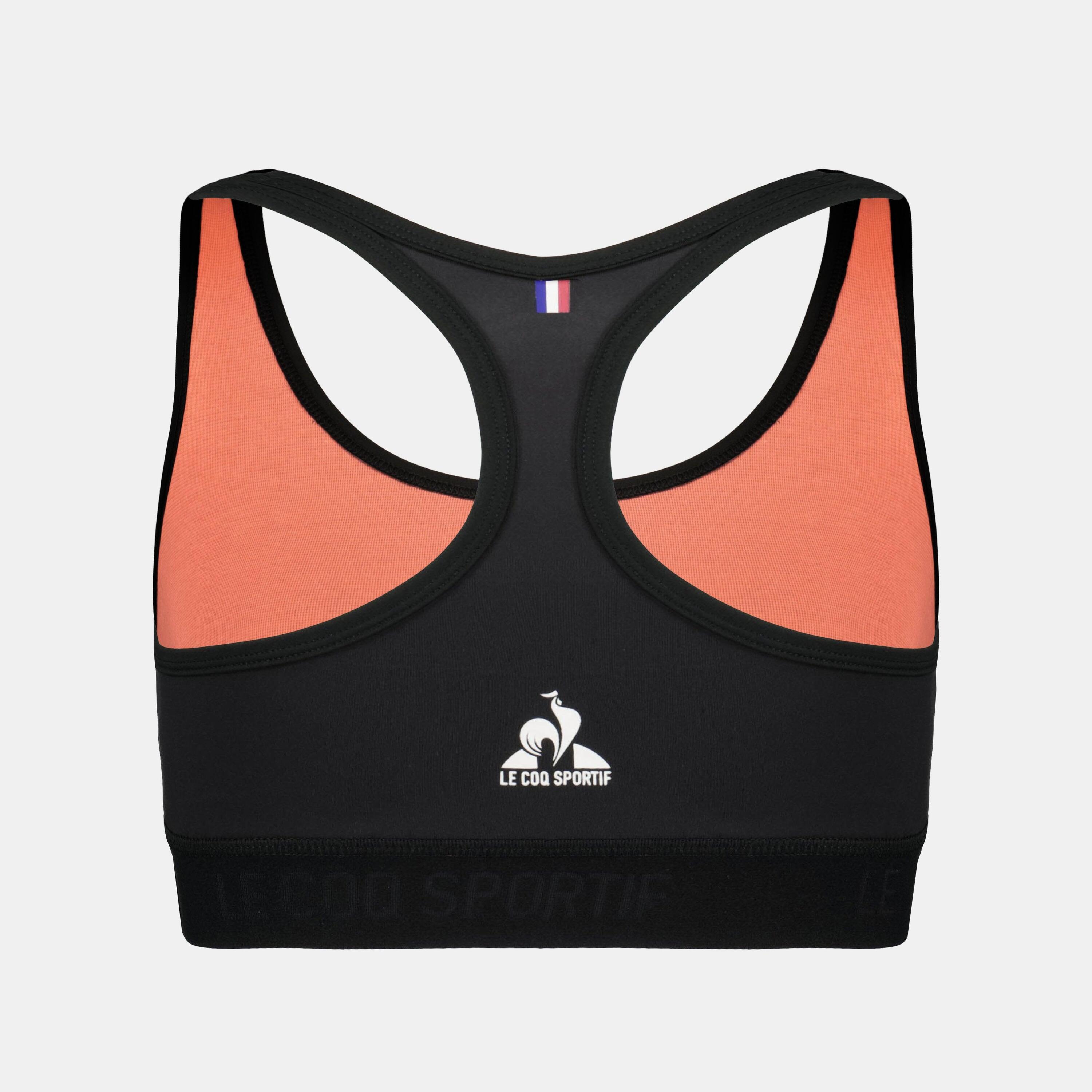 Sujetador Deportivo Negro Mujer Le Coq Sportif Training 5/5