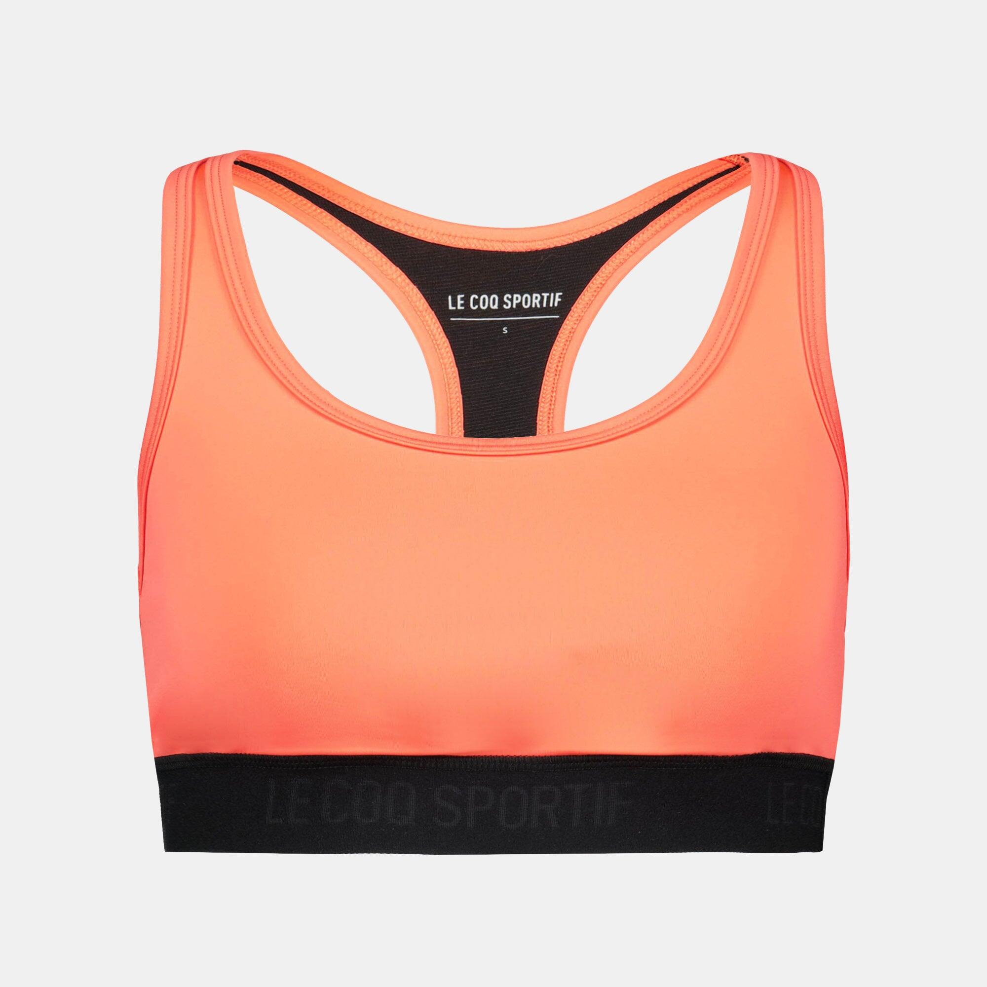 Brassière Orange/Noire Femme Le Coq Sportif Training 4/5