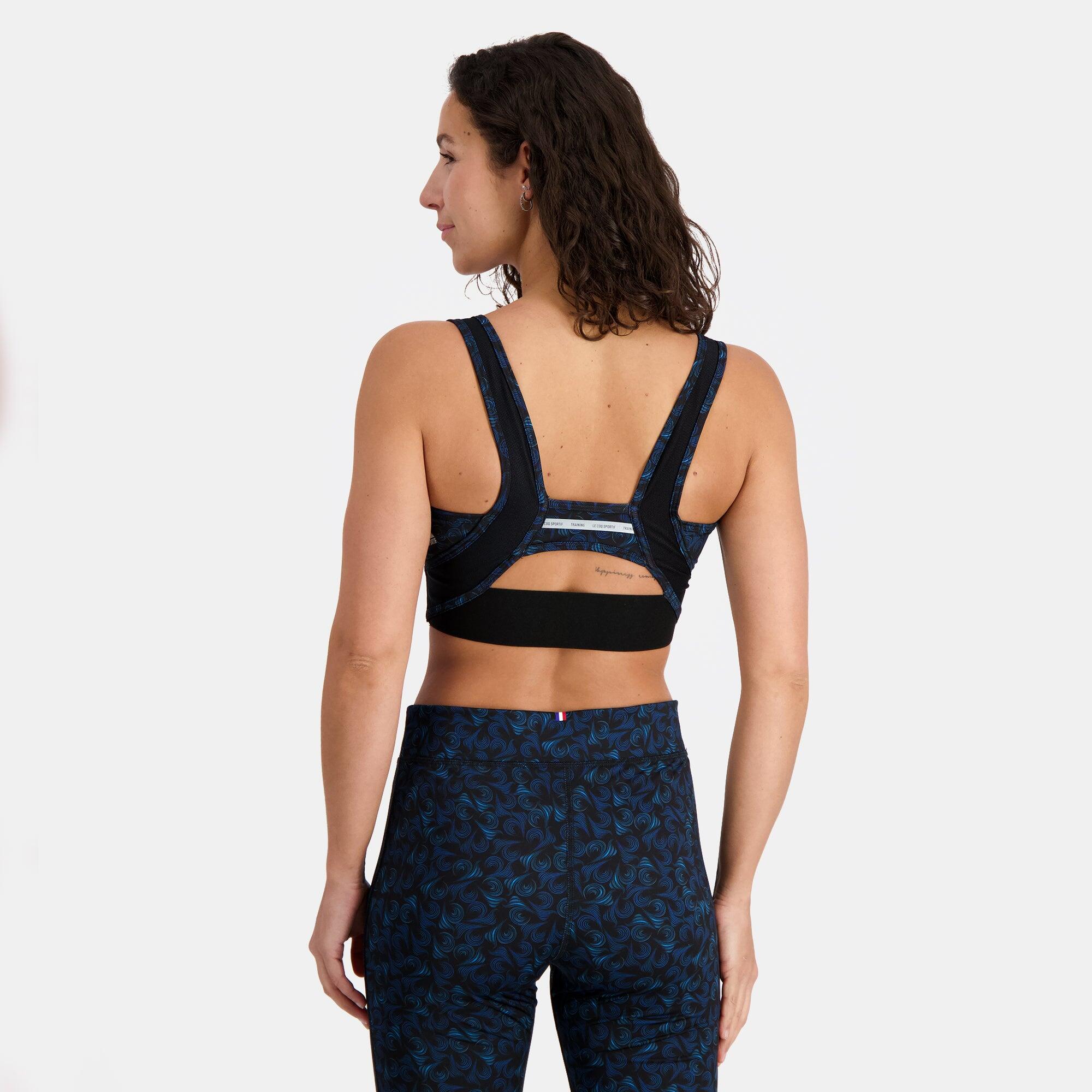 Brassière Noire/Bleu Femme Le Coq Sportif Training 4/5