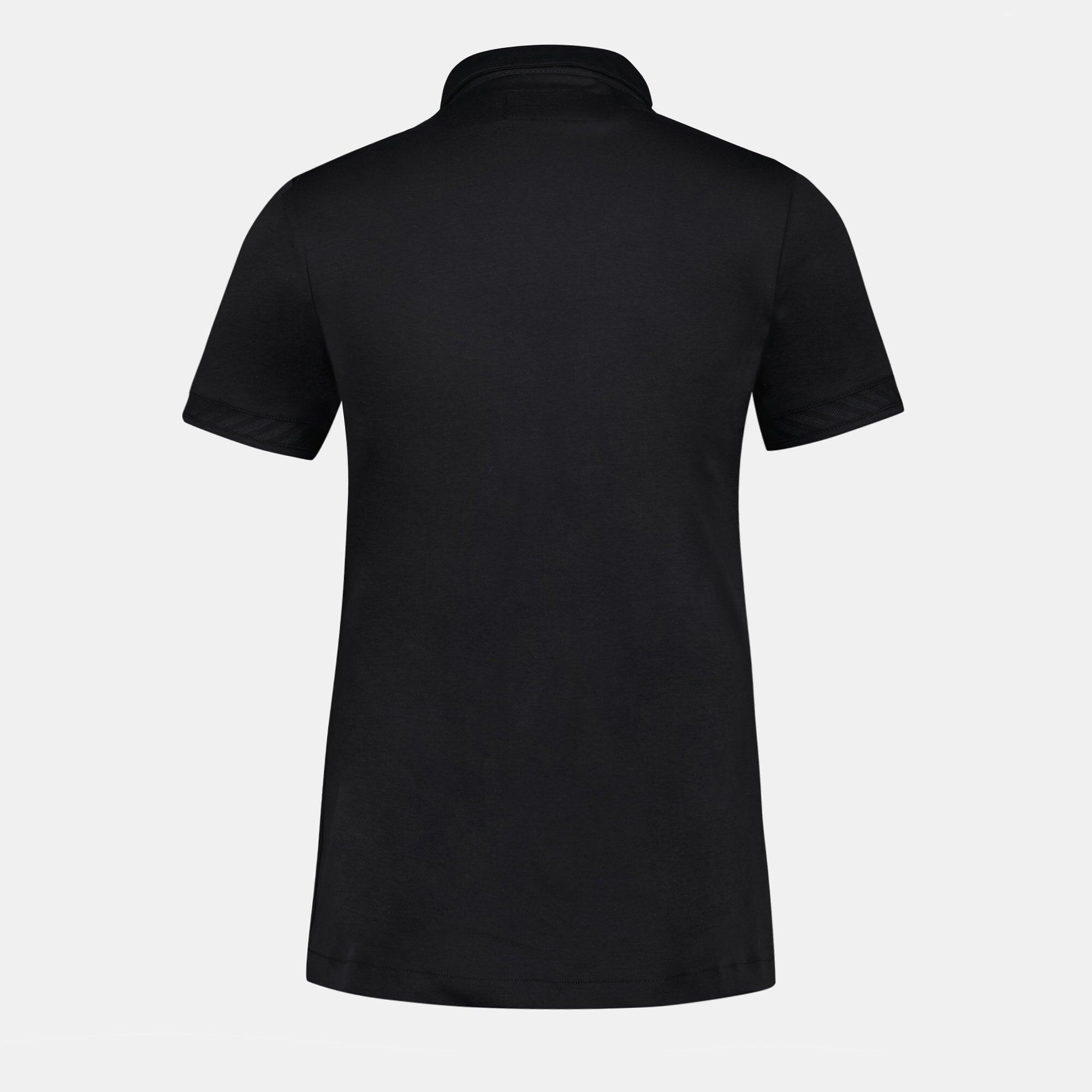Polo Negro Mujer Le Coq Sportif 3/5