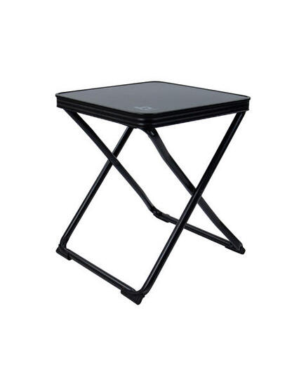 Tabouret + plateau - Pliable - Noir