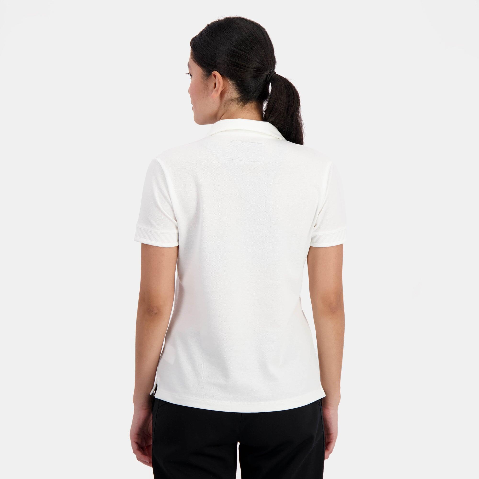 Polo Blanc Femme Le Coq Sportif Marshmallow 5/5