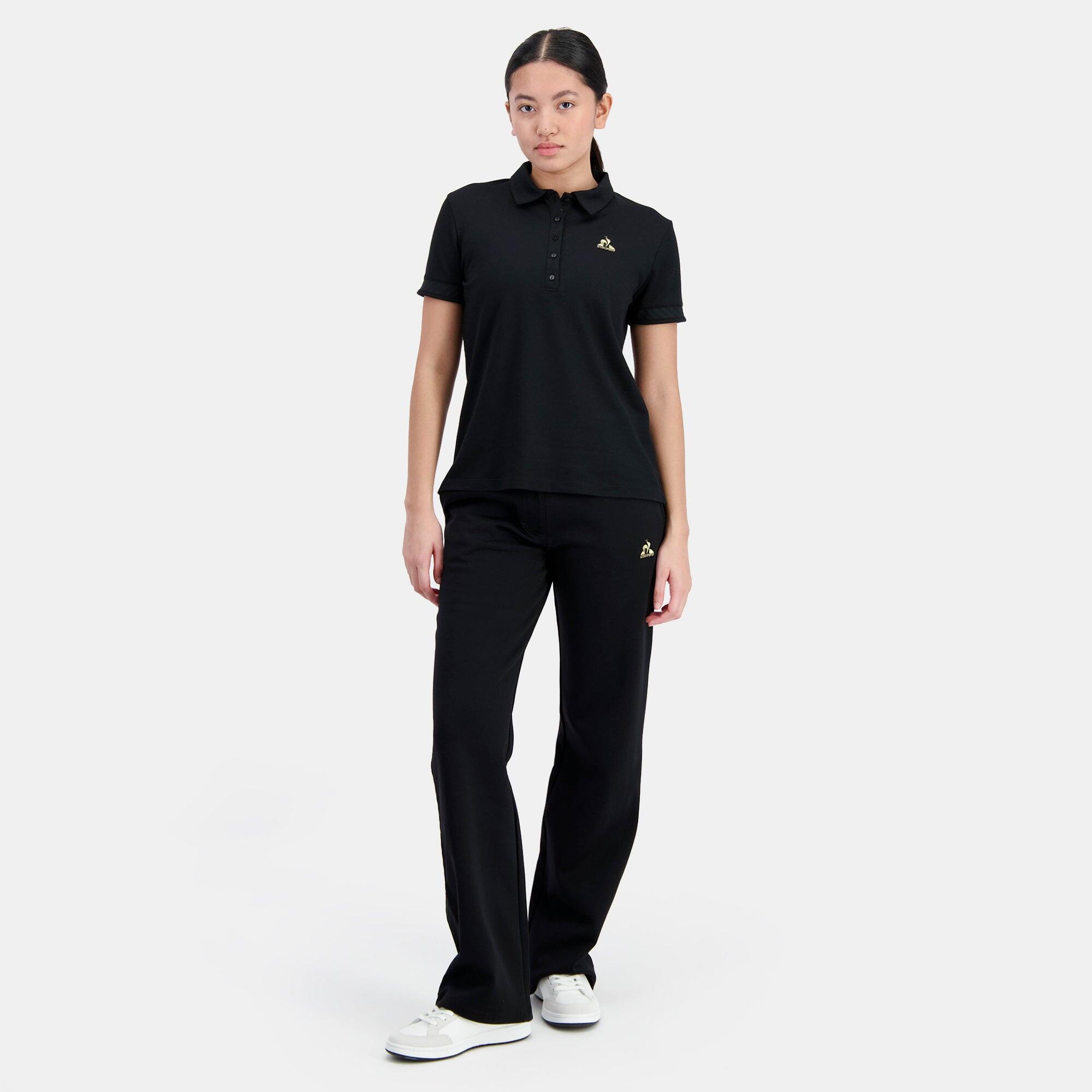 Polo Negro Mujer Le Coq Sportif 5/5