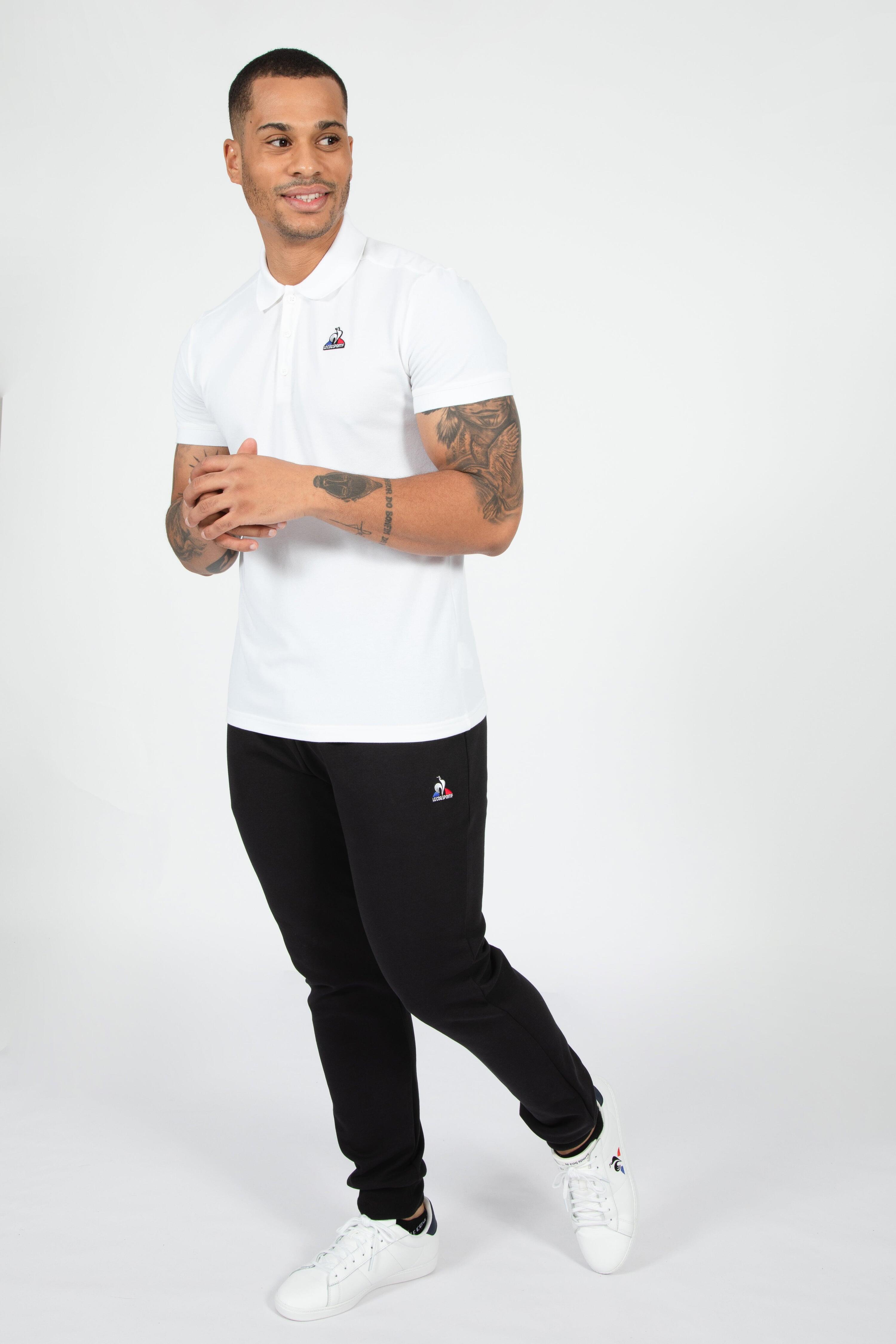 Polo Blanc Homme Le Coq Sportif Essential N°1 4/5