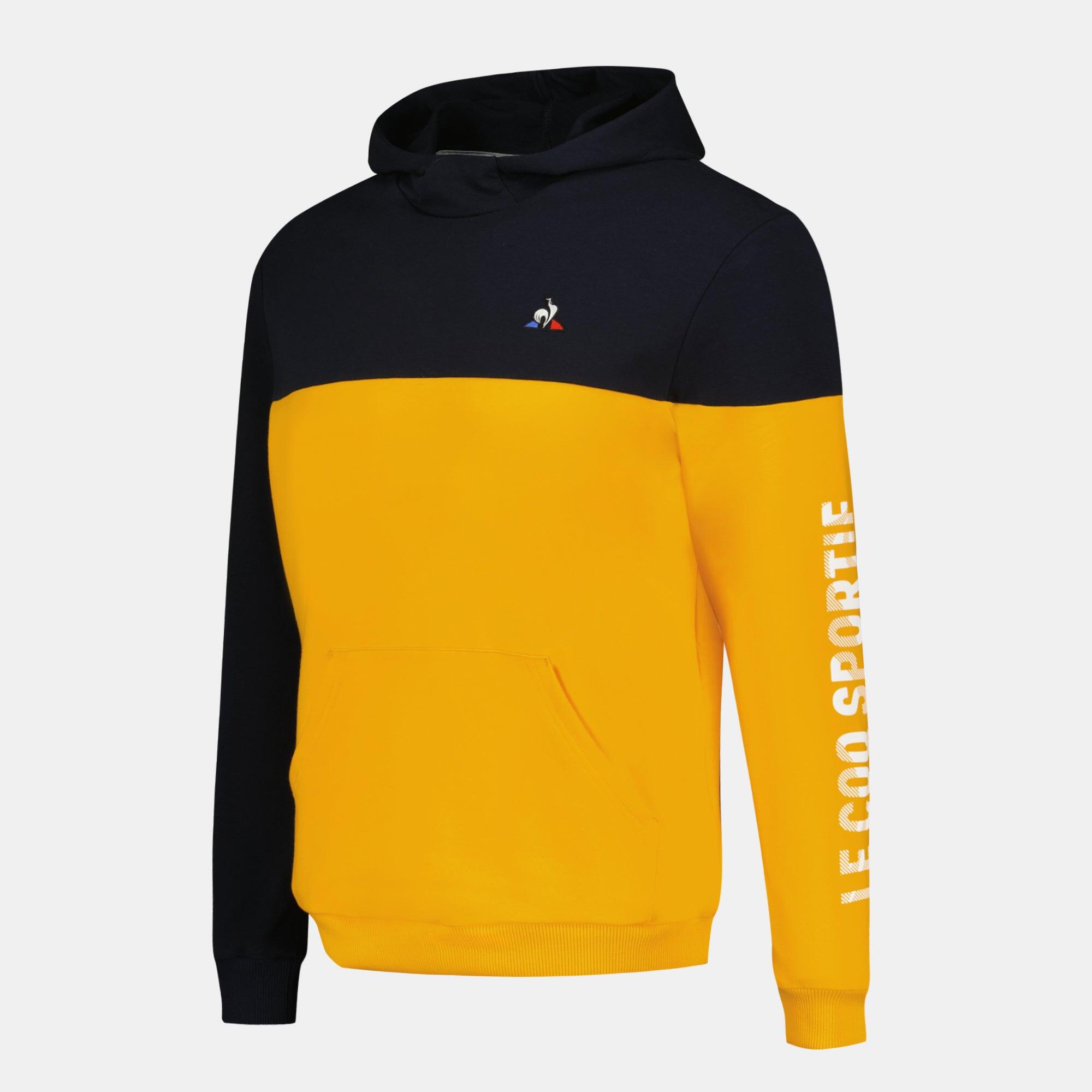Sudadera Le Coq Sportif Captain para hombre azul marino/amarillo 3/5