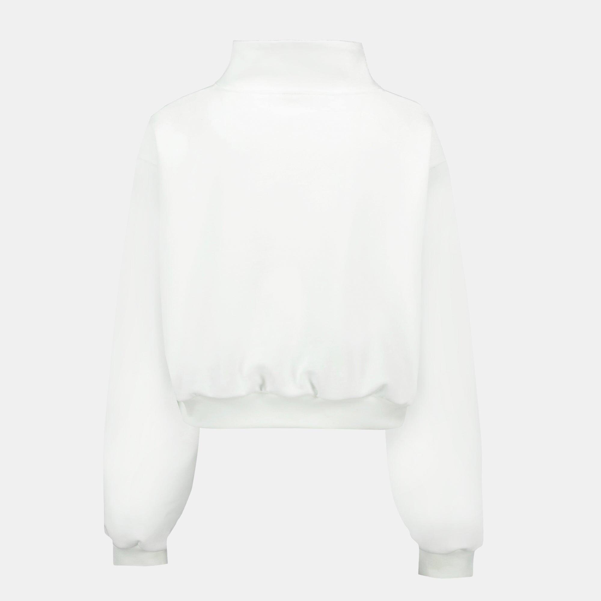 Sweat Blanc Femme Le Coq Sportif Heritage 3/5