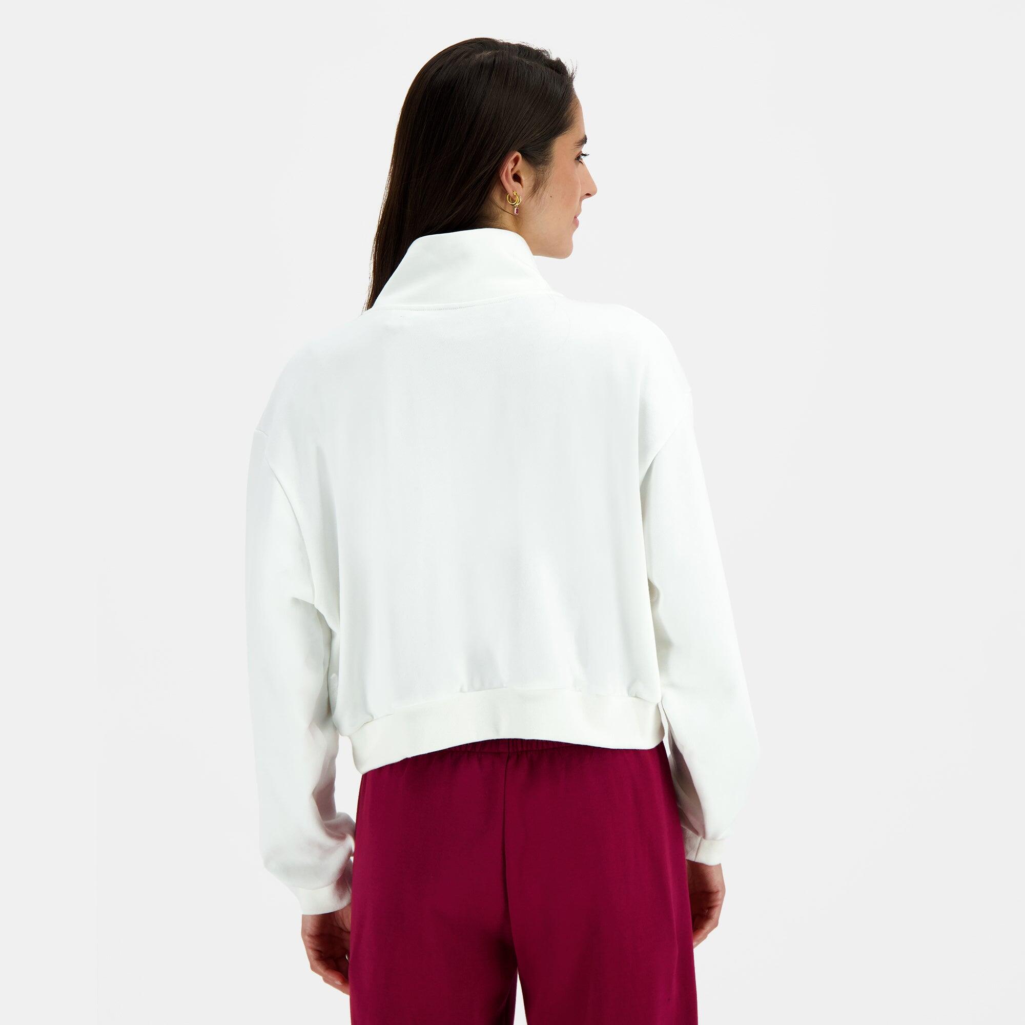 Sweat Blanc Femme Le Coq Sportif Heritage 4/5