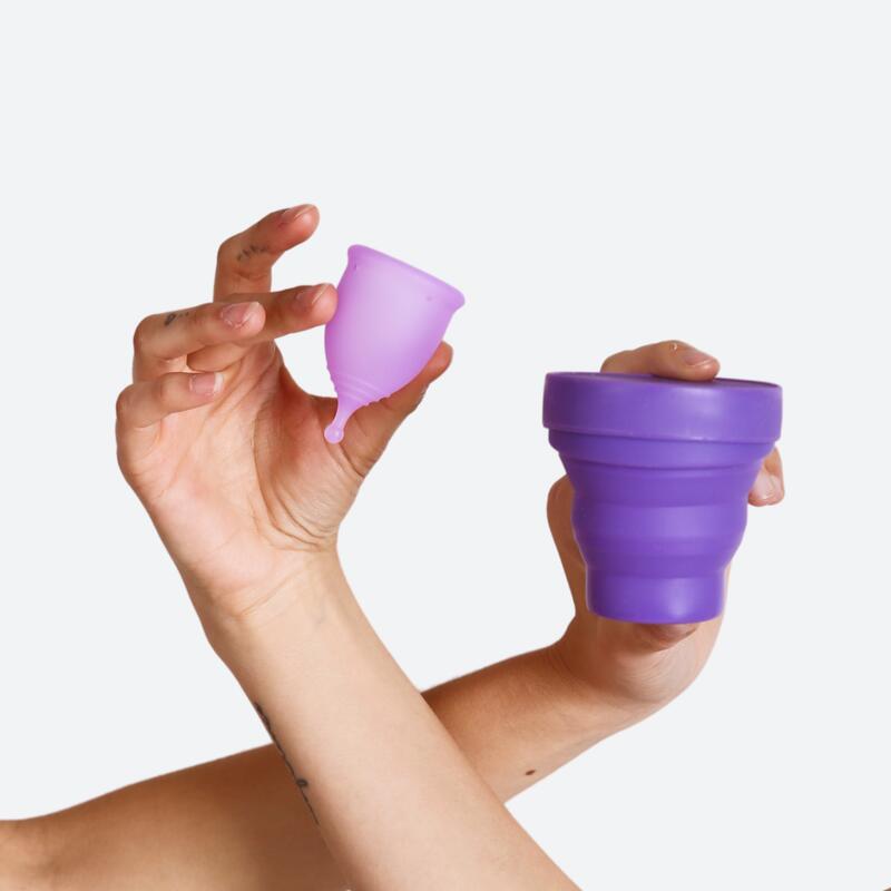 Kit de Copa Menstrual Ecowoman + Vaso esterilizador + Bolsita de algodón 2/5