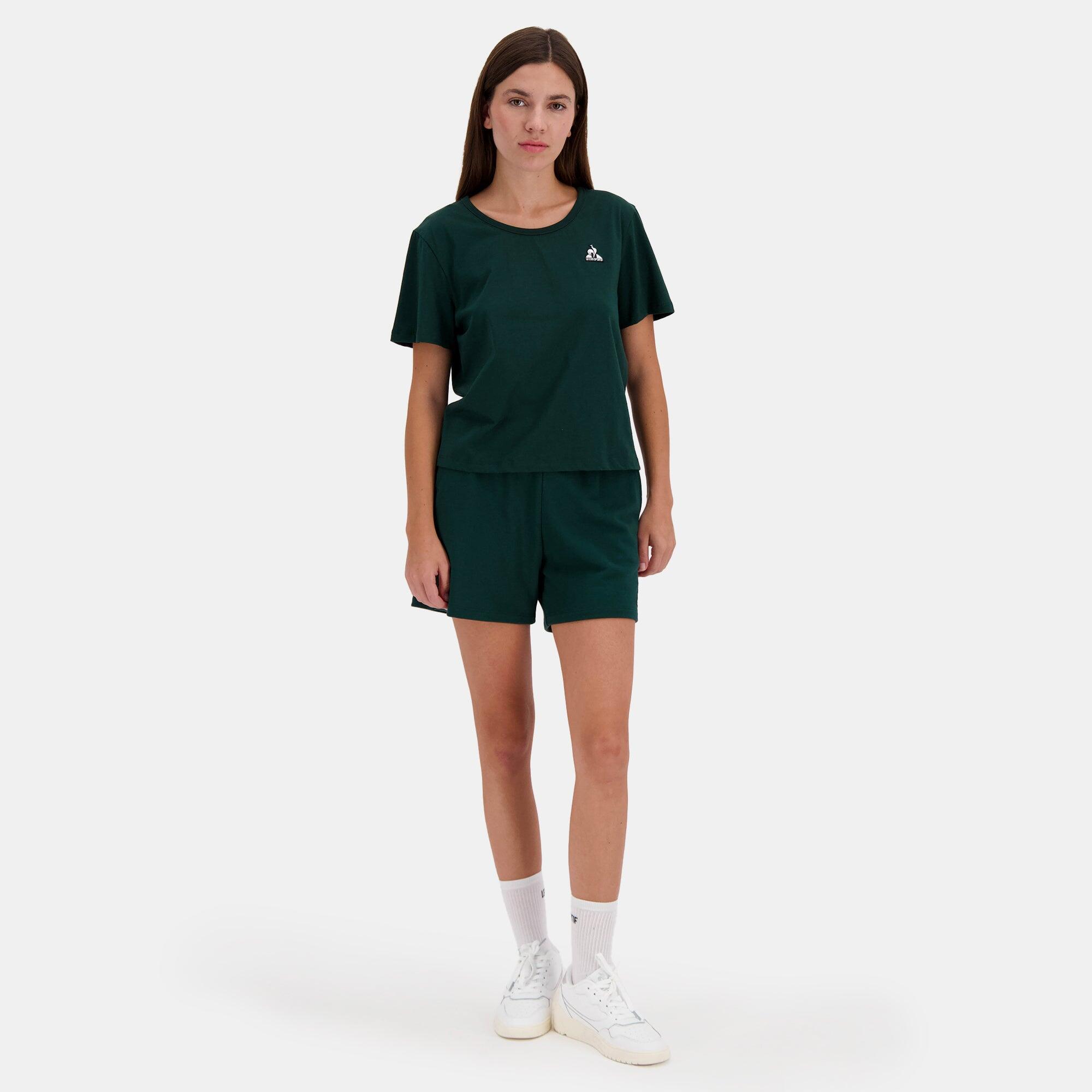 Short Vert Femme Le Coq Sportif Contemporain Sp Short N°1 5/5