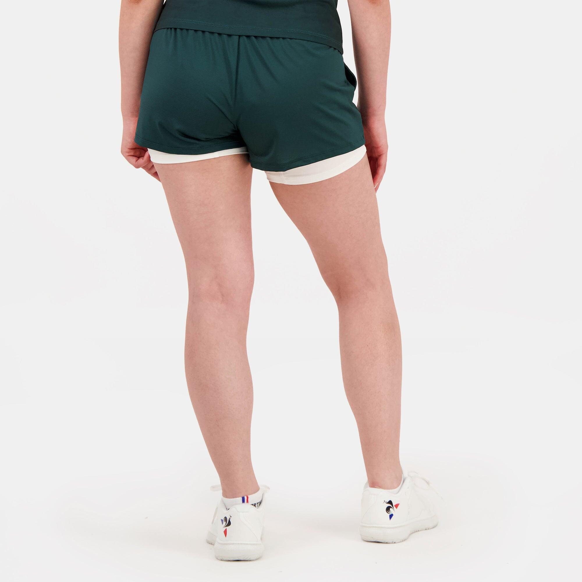 Short de Sport Vert Le Coq Sportif Tennis Pro 24 N°2 4/5