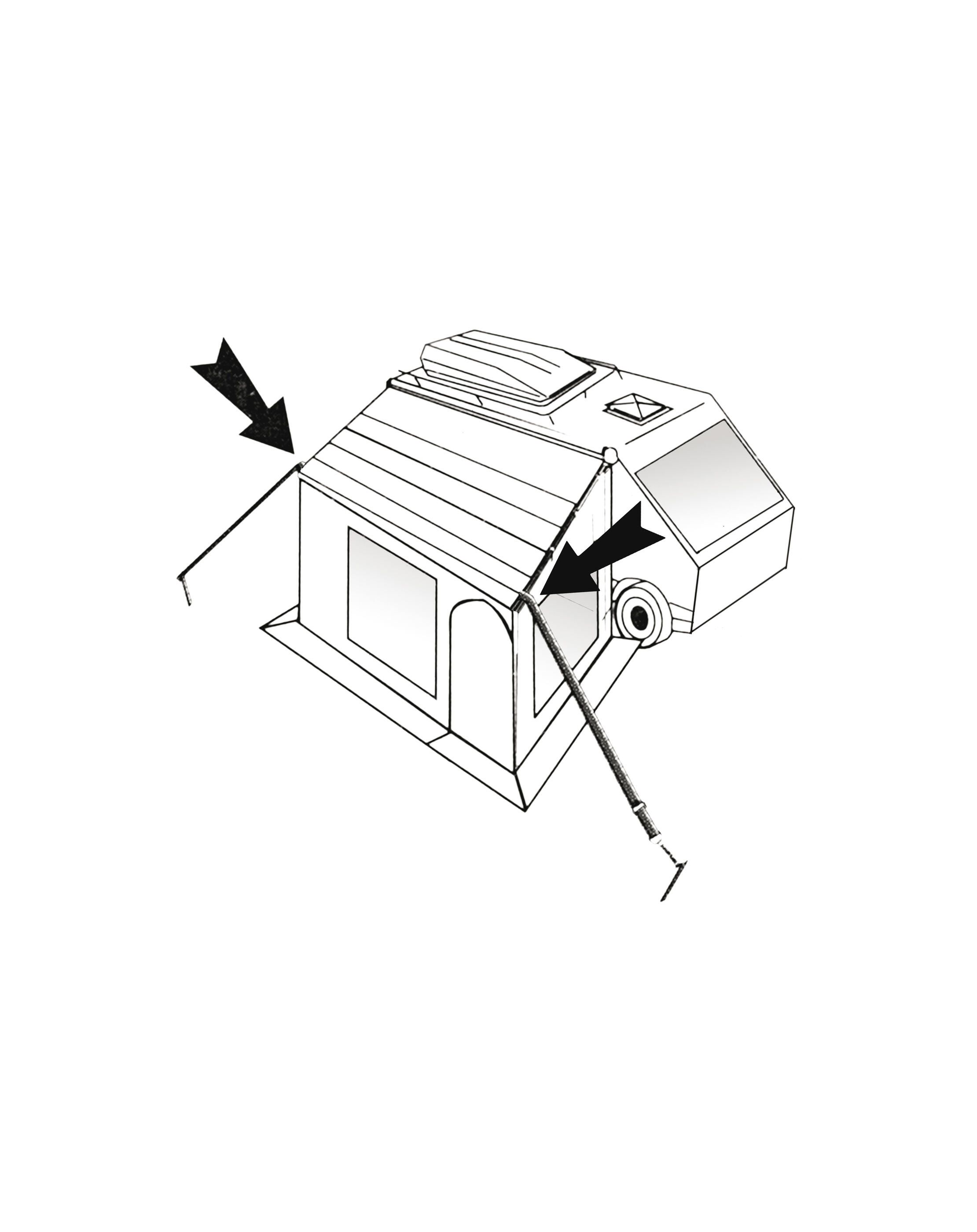 Stormband set Universeel Clips 2 Stuks van 3 3/7