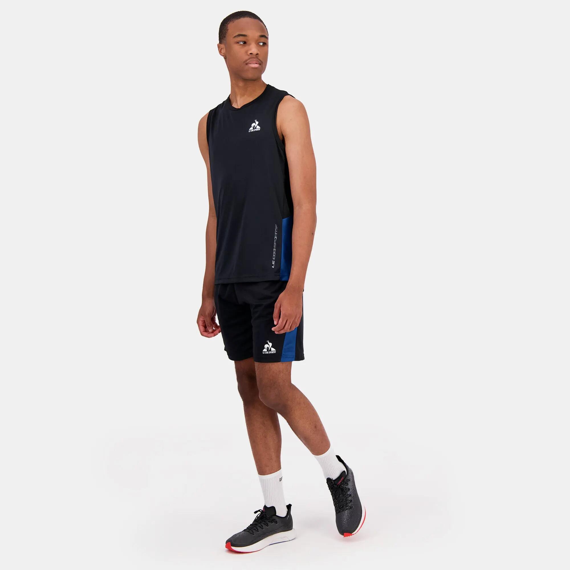 Le Coq Sportif N°1 Zwart Heren Mouwloos T-shirt 5/5