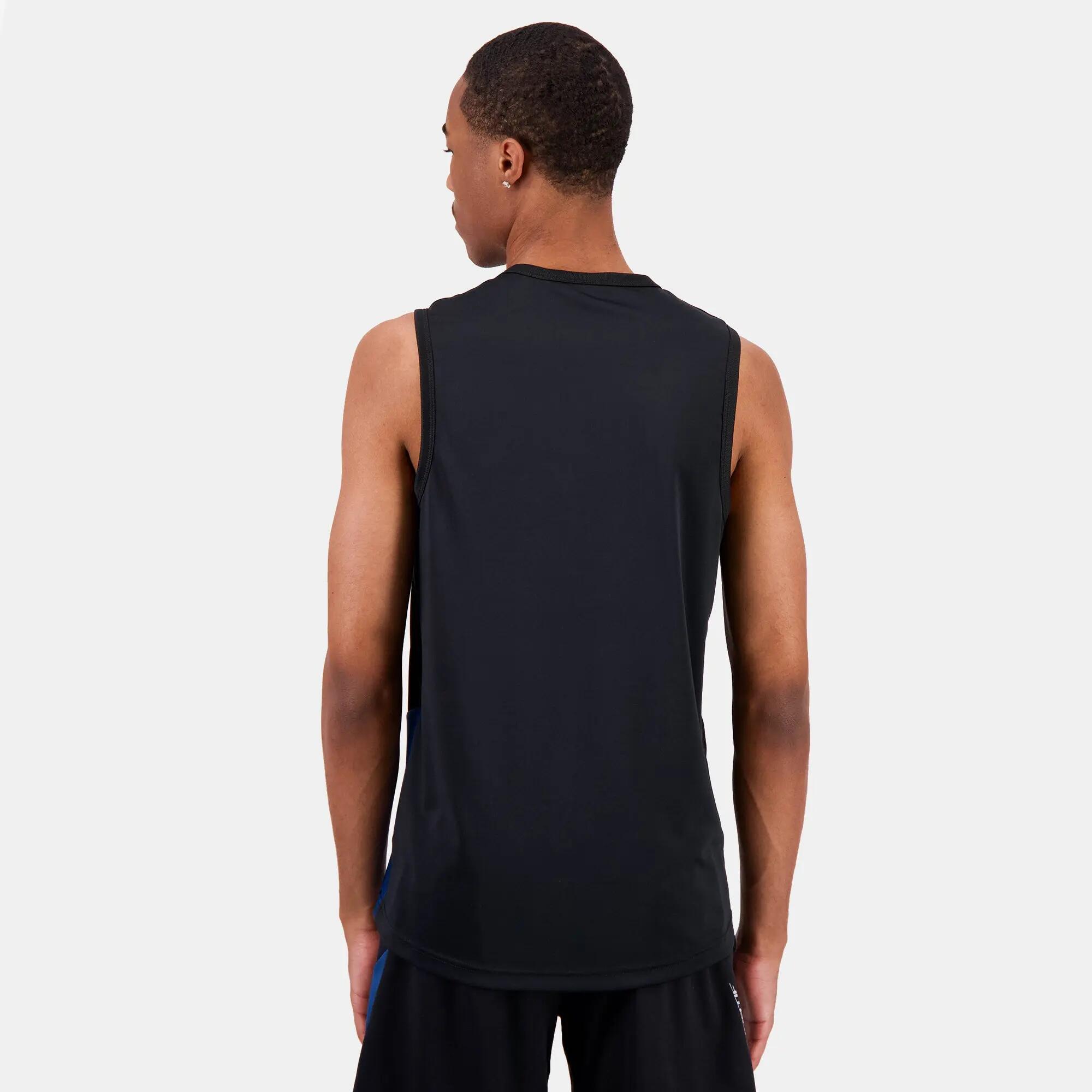 Le Coq Sportif N°1 Zwart Heren Mouwloos T-shirt 4/5