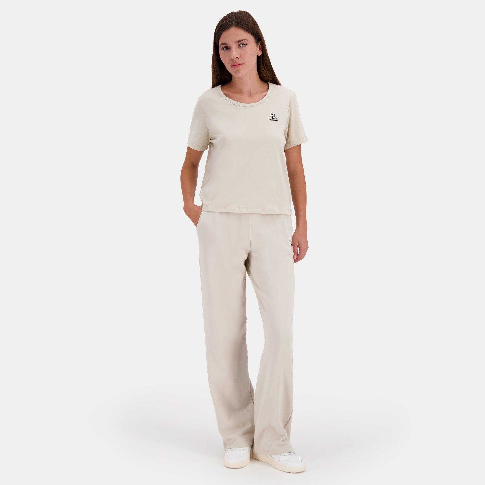 Jogging Beige Femme Le Coq Sportif Contemporain  Pant Large 5/5