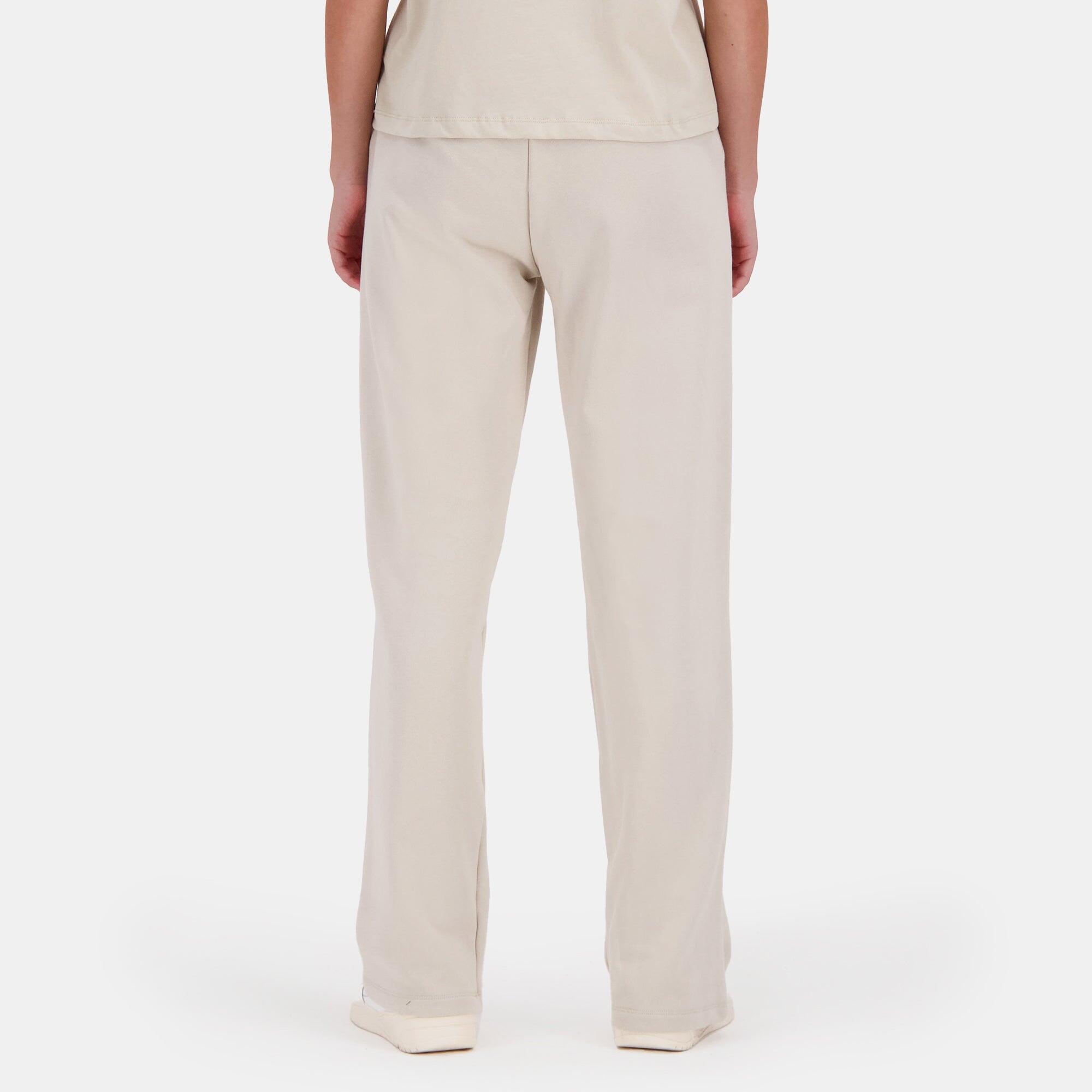 Pantalón Chándal Ancho Beige Contemporáneo Le Coq Sportif para Mujer 4/5