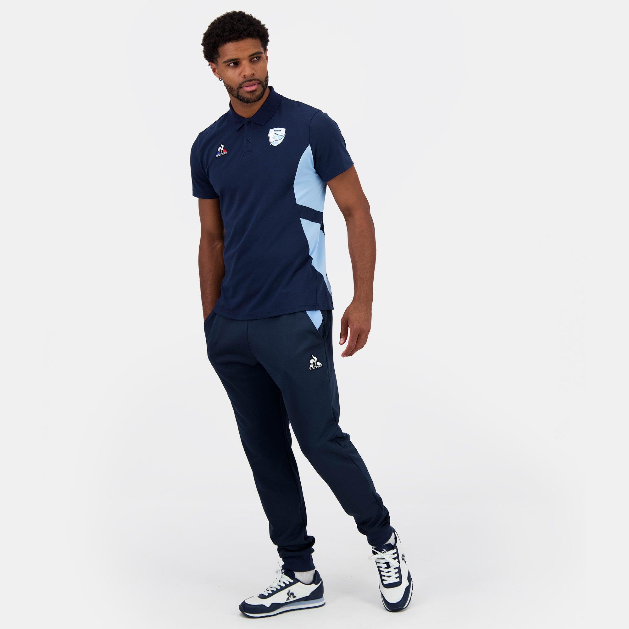 Polo Uomo Le Coq Sportif Aviron Bayonnais N°3 Blu Marino 5/5