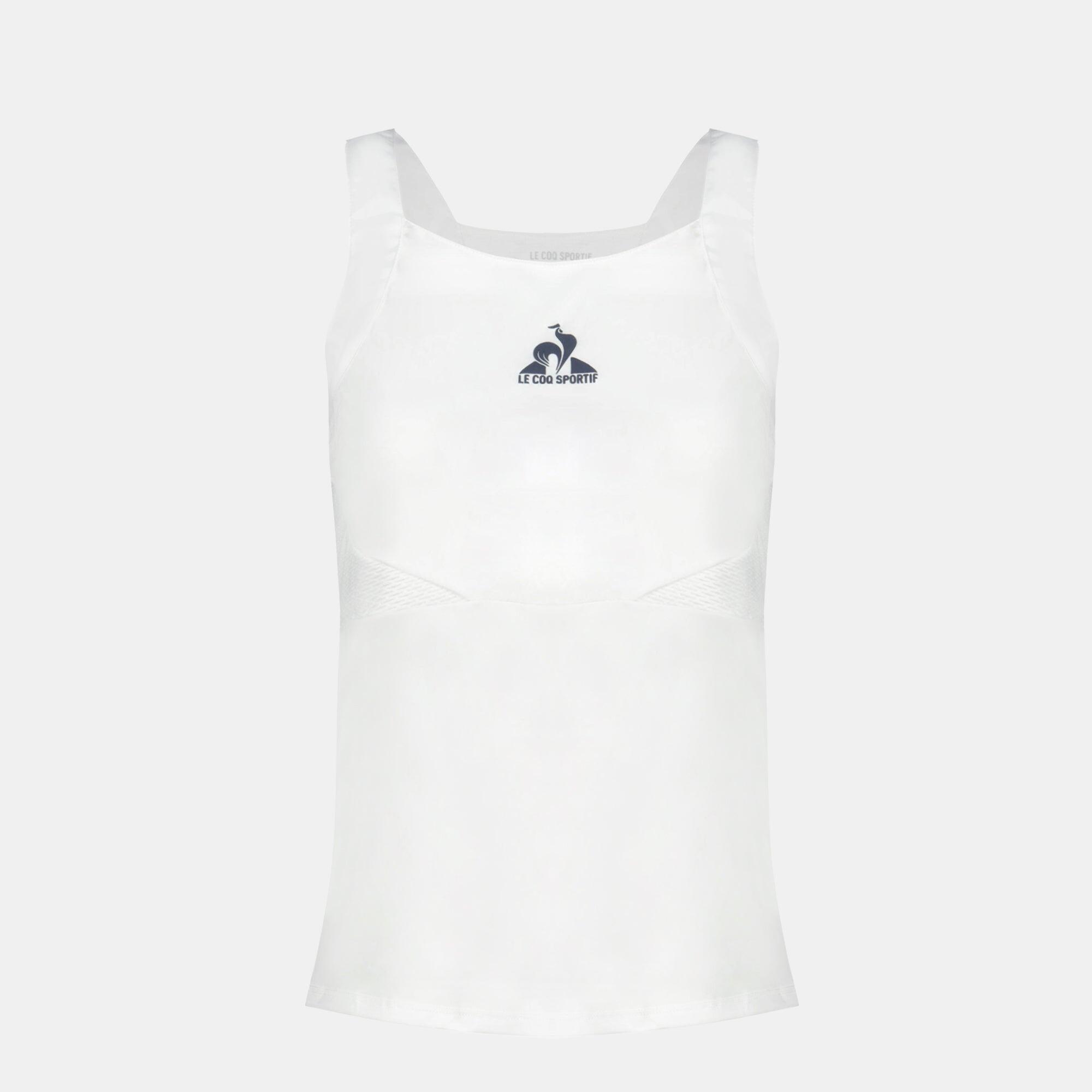 Top de Tenis Blanco Le Coq Sportif Pro para Mujer 2/5
