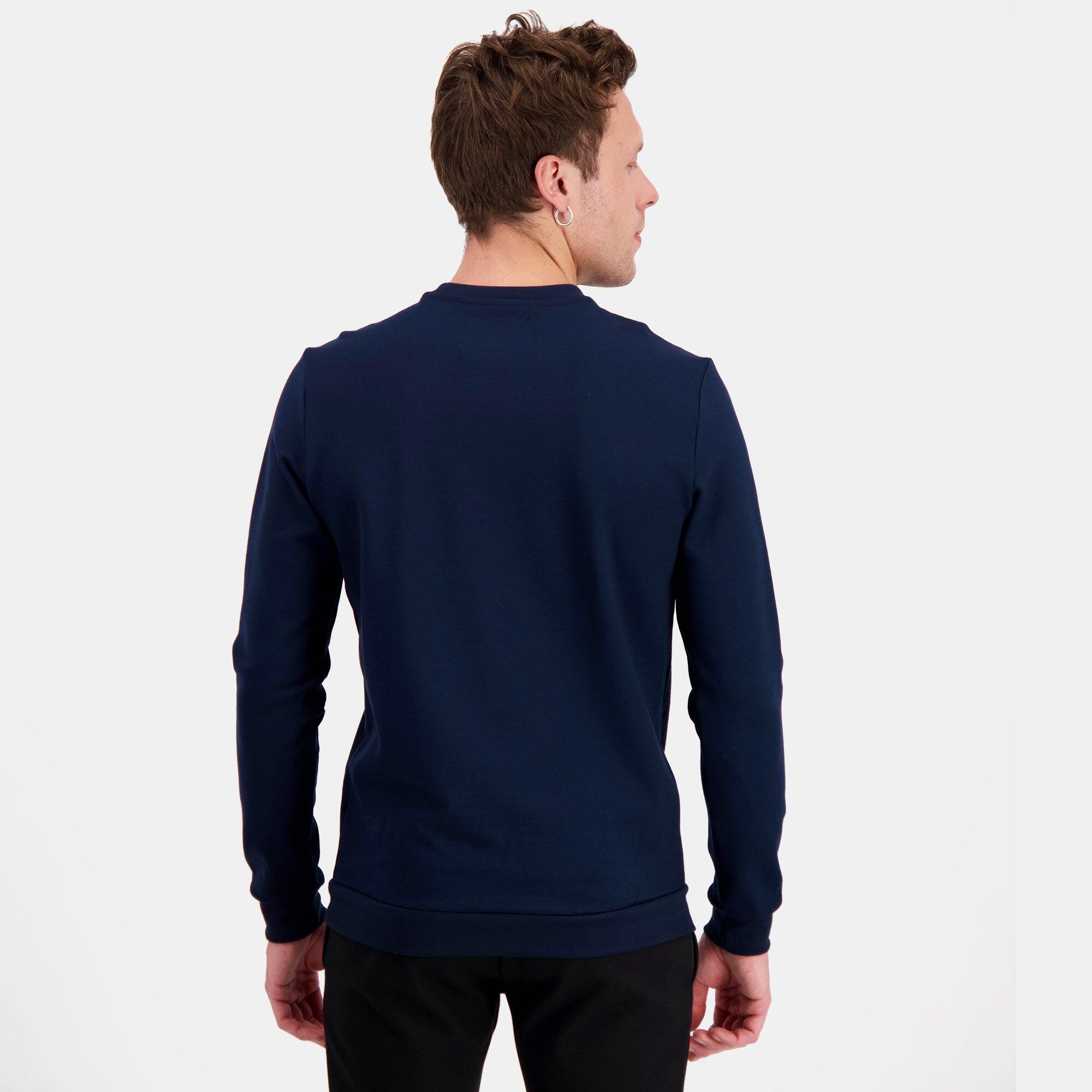 Sudadera Negra de Terciopelo Le Coq Sportif para Hombre 5/5