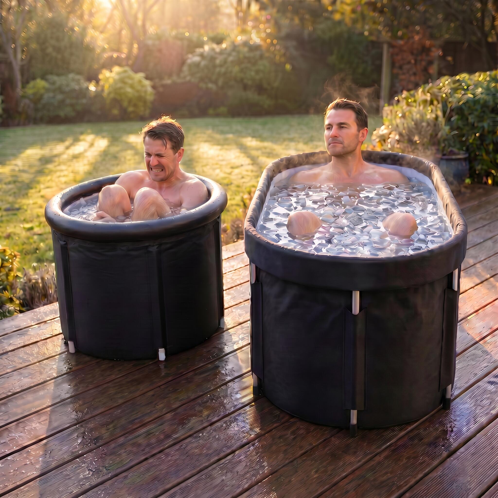 Premium ijsbad - Zit en lig bad voor Volwassenen - Ice Bath bucket Dompelbad 3/7
