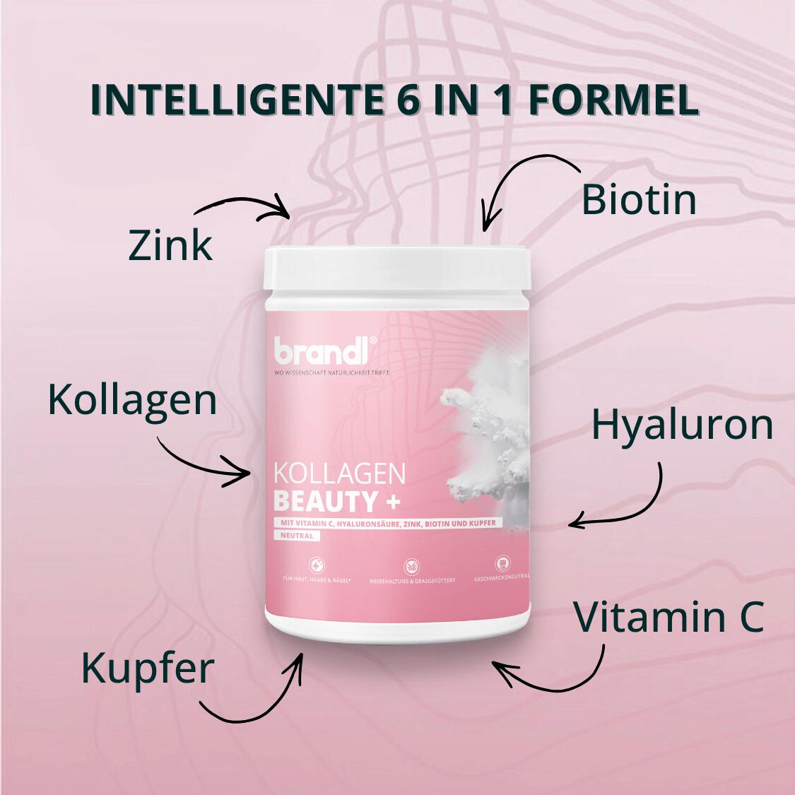 Kollagen Beauty + Deine 6-in-1 Formel für Haut, Haare & Nägel 3/6