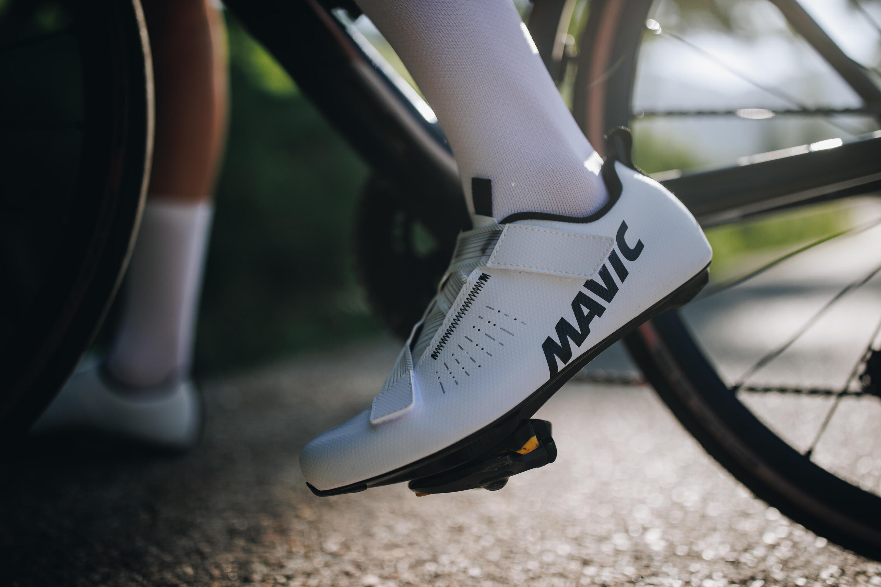 Scarpe da strada Mavic Aksium Strap bianche 6/7