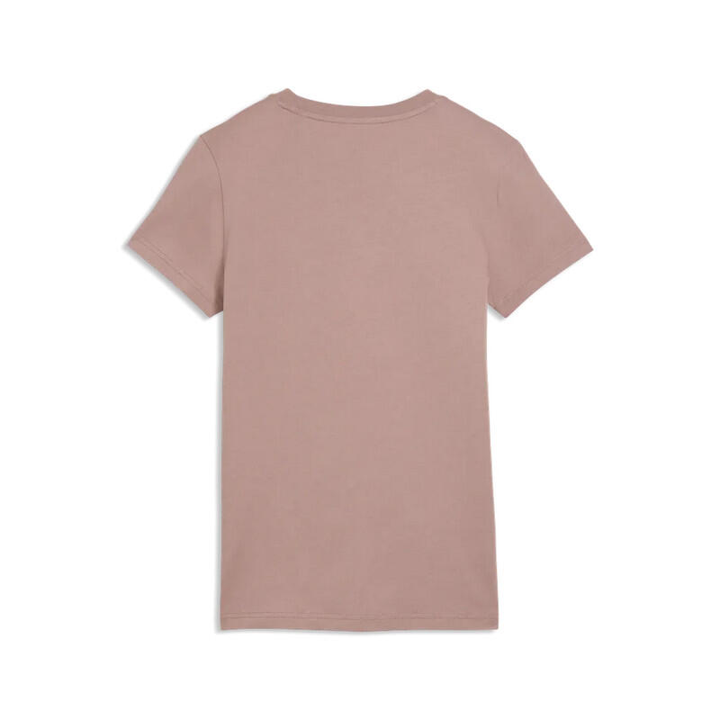 Puma T-Shirt Donna ESS Small Logo Cotone Relaxed Fit Casual Top Rosa XS 2/2