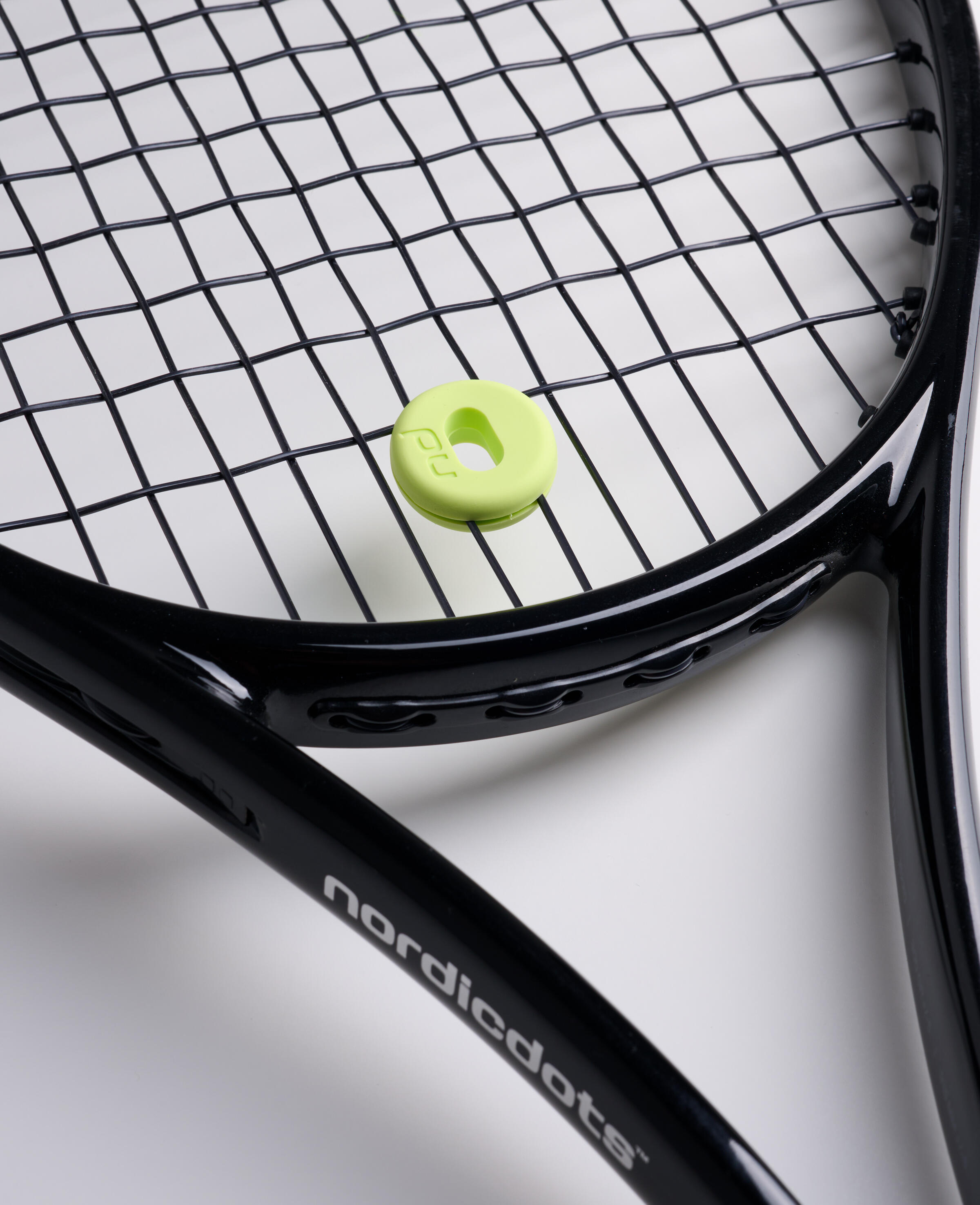 Amortiguador de vibraciones para raqueta de tenis azul cielo/amarillo neón 3/3