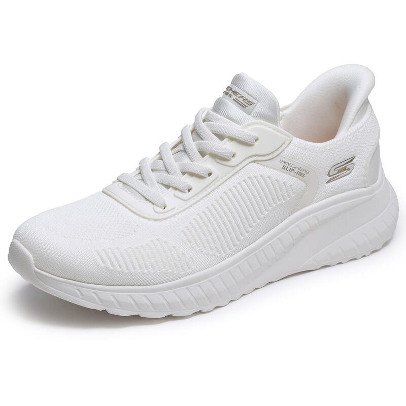 Pantofi Sport Skechers Model Bobs Squad Chaos Culoare Alb