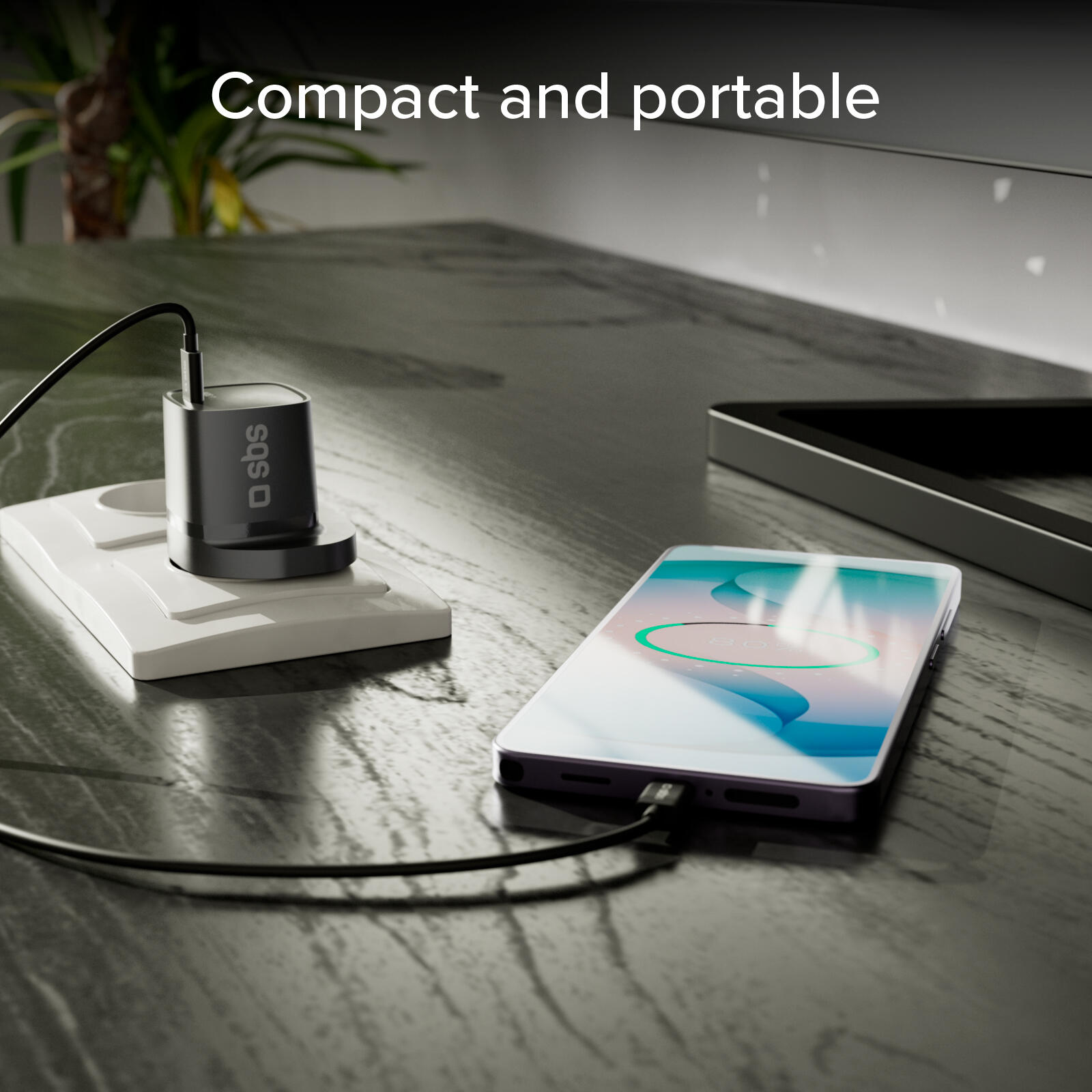 Caricatore caricabatterie con presa USB-C a 30W di potenza e spina inglese UK 7/7