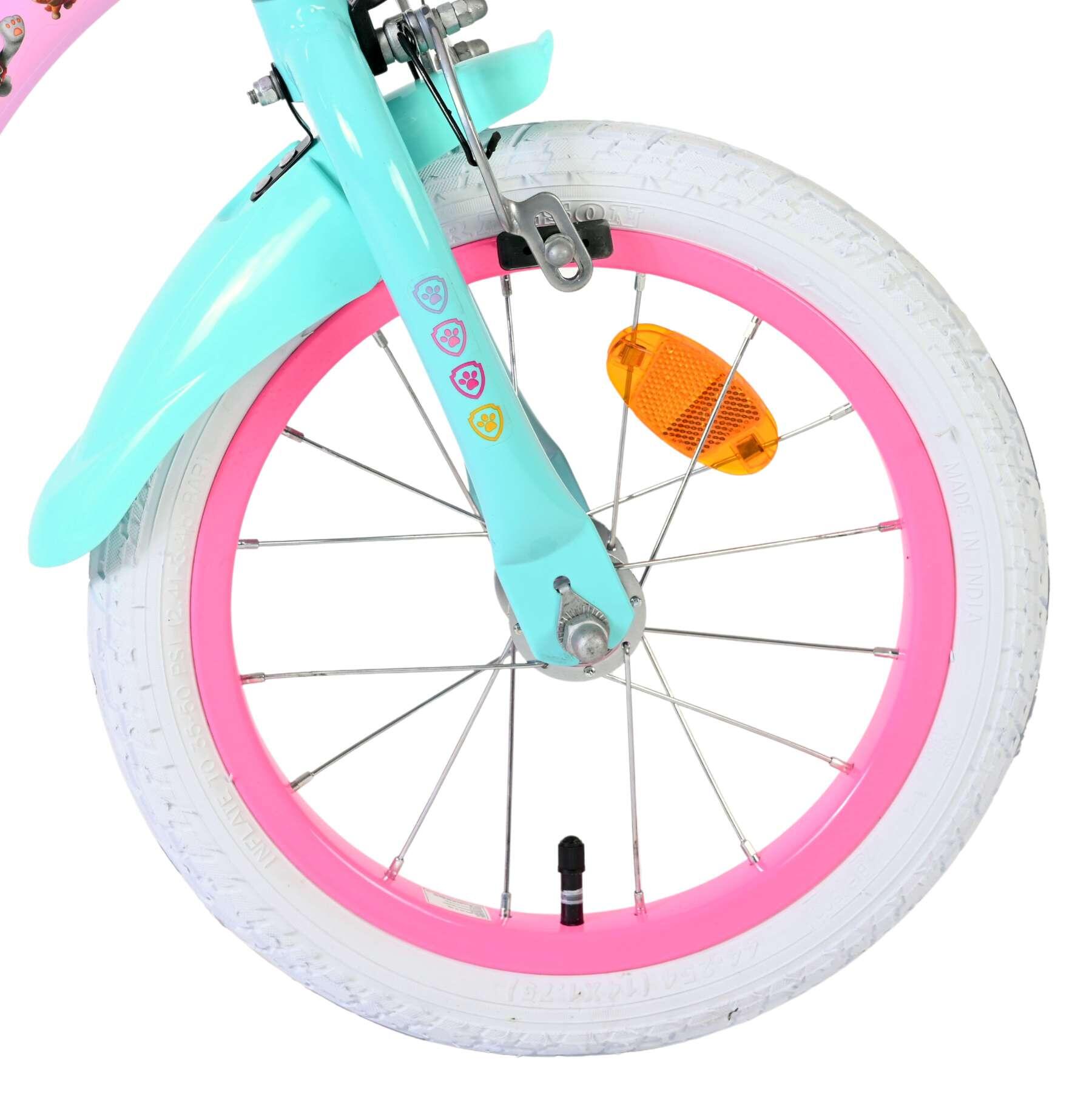 Bicicleta infantil Paw Patrol 14 inch para niñas, rosa 3/7