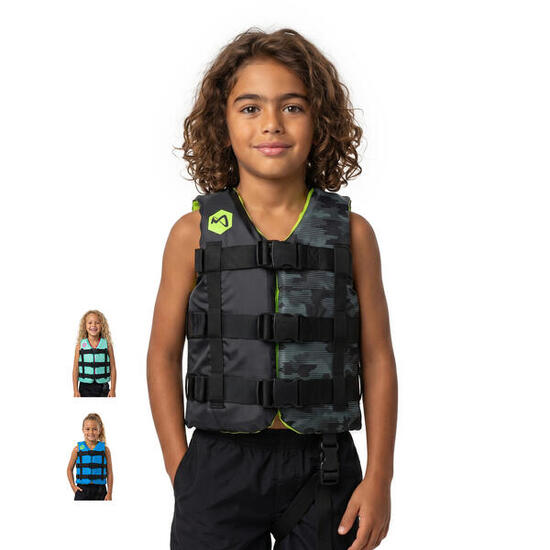 Gilet de Natation Enfant H210 50N Taille 25 - 40 kg SUP Kajak Wakeboard