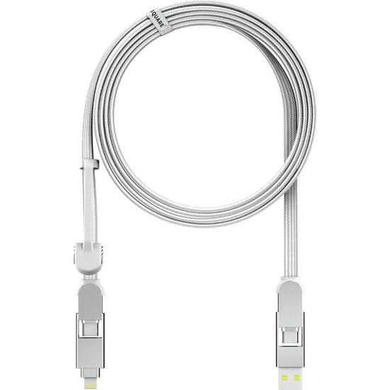 Uniwersalny kabel do ładowania iPhone, Samsung inCharge XL 2m USB, USB-C