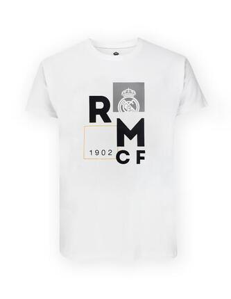 Das moderne weiße Kinder-T-Shirt von Real Madrid