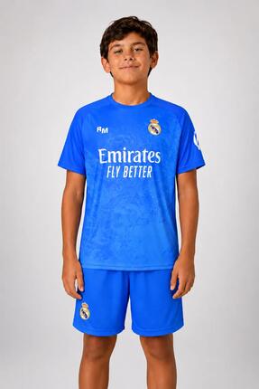 Ensemble de maillot de gardien de but Real Madrid 2025-26 pour enfant, réplique
