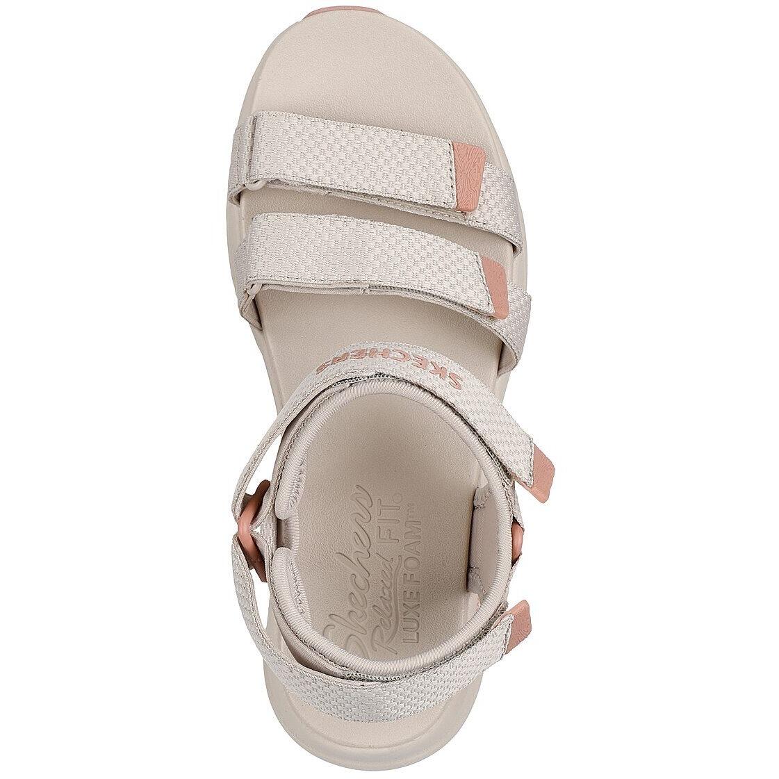Sandali Skechers D'lux Walker Sandal-sea-scape, Beige, Donne 2/5
