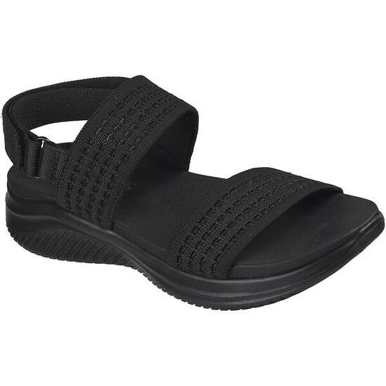 Sandalen Skechers Ultra Flex 3.0 Sandal - All A, Schwarz, Damen